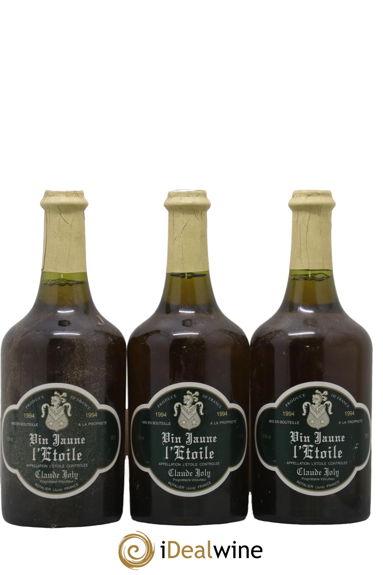 Arbois Vin Jaune L'Etoile Claude Joly 1994 - Lot de 3 bouteilles - 0