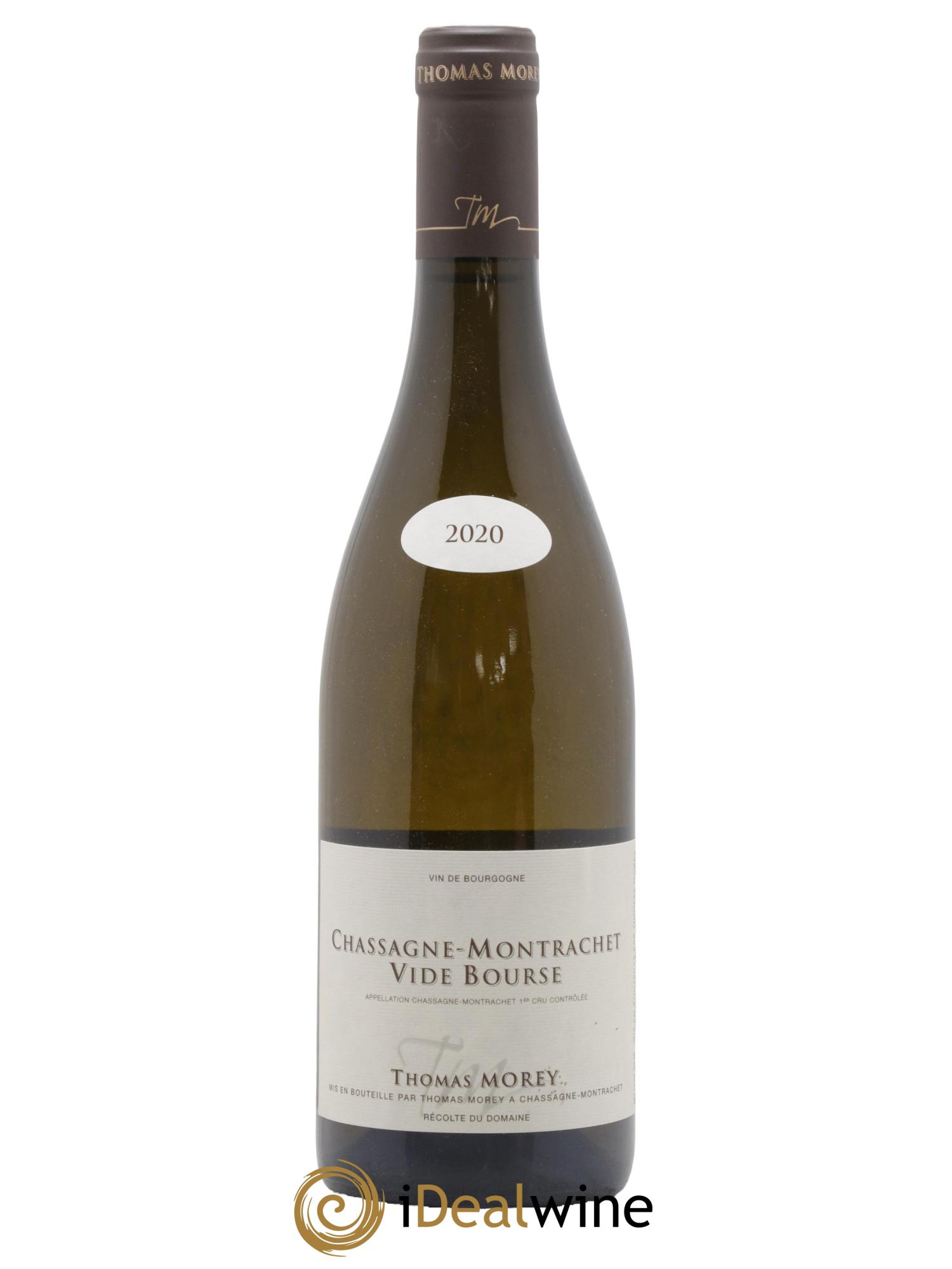 Chassagne-Montrachet 1er Cru Vide Bourse Thomas Morey 2020 - Lot de 1 bouteille - 0