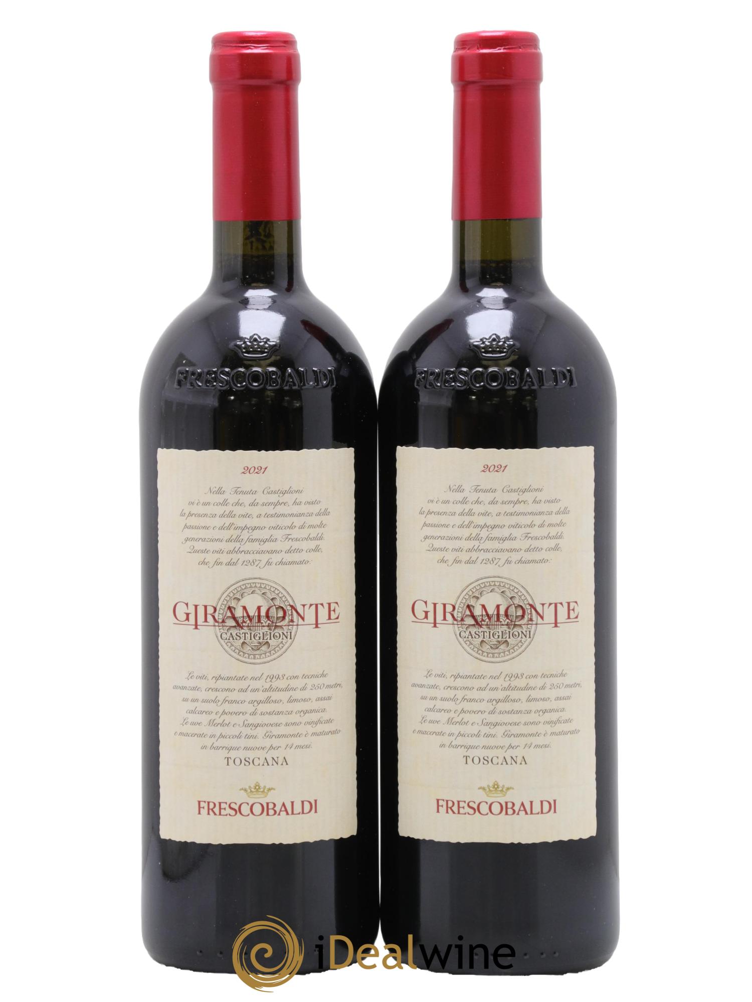 Italie Toscana IGT Giramonte Frescobaldi 2021 - Lot de 2 bouteilles - 0
