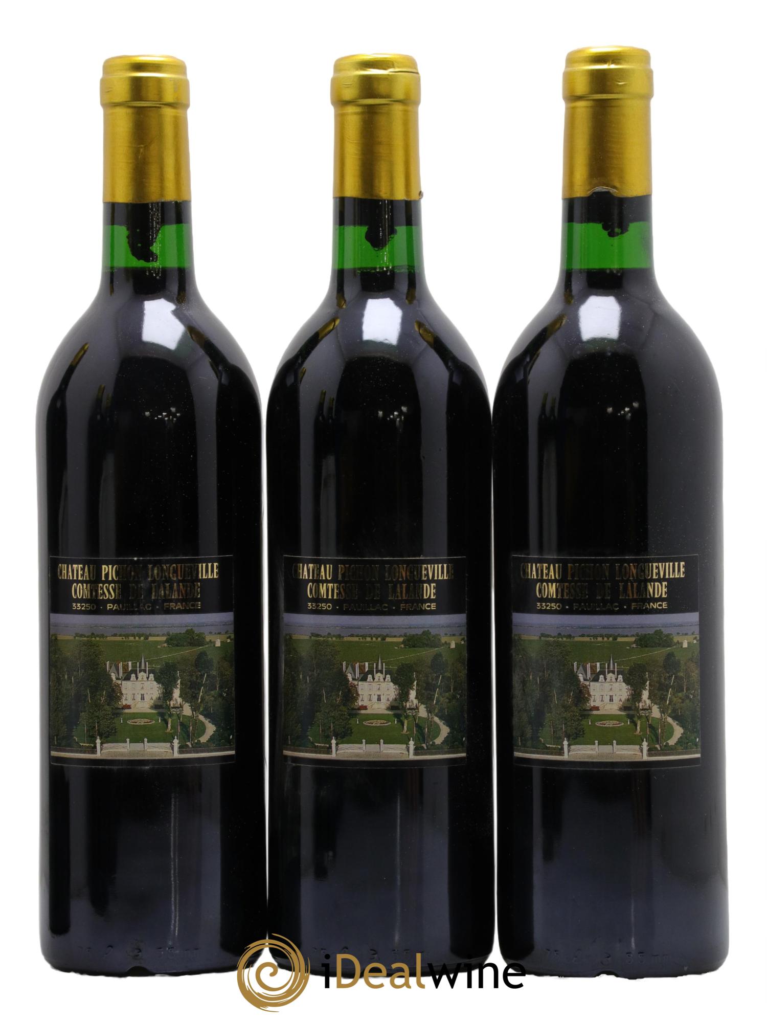 Château Pichon Longueville Comtesse de Lalande 2ème Grand Cru Classé 1989 - Posten von 3 Flaschen - 1