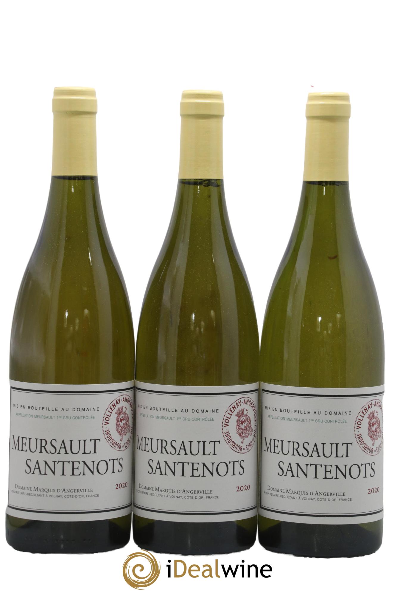 Meursault 1er Cru Santenots Marquis d'Angerville (Domaine) 2020 - Lotto di 3 bottiglie - 0