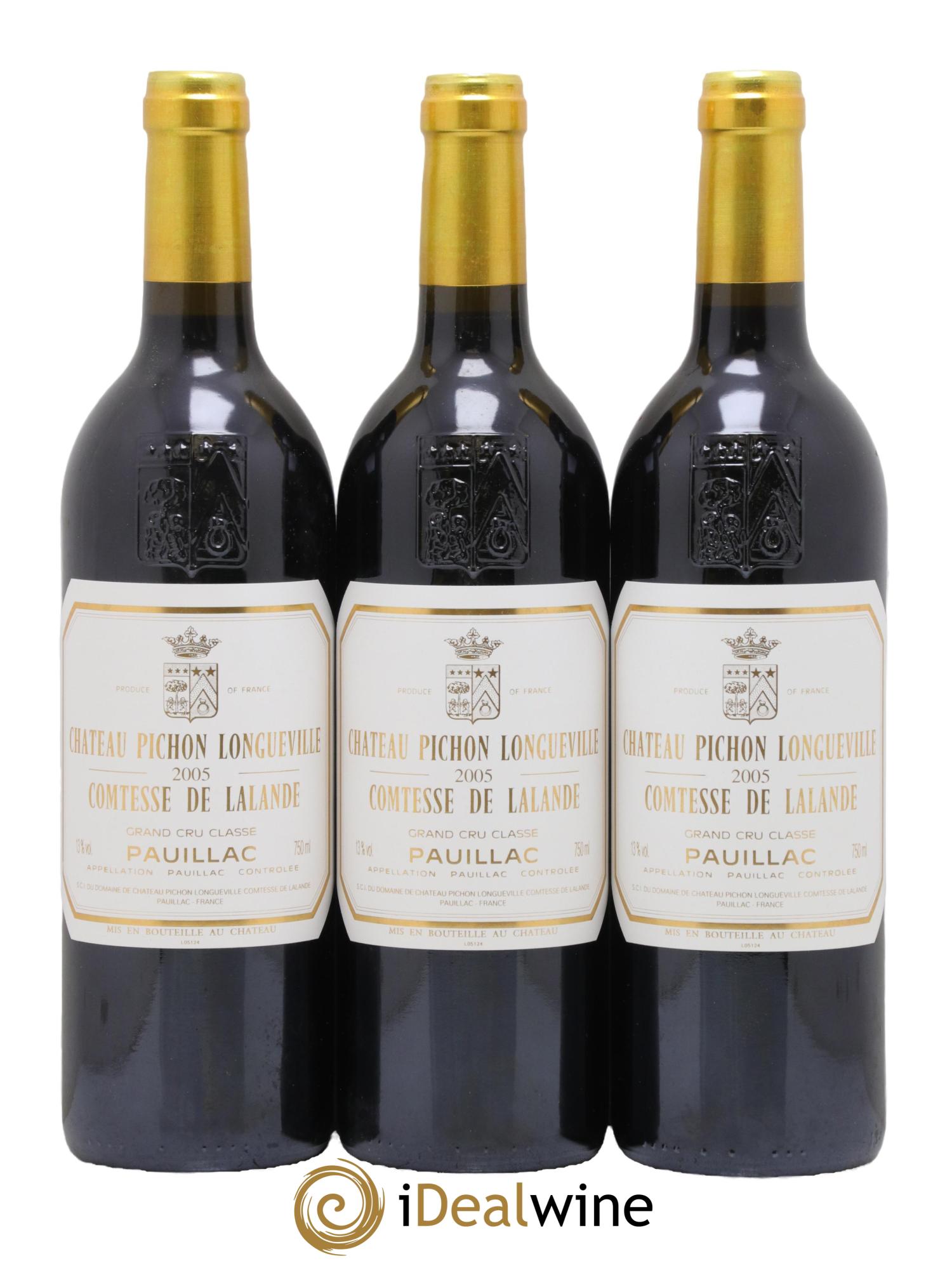 Château Pichon Longueville Comtesse de Lalande 2ème Grand Cru Classé 2005 - Lot of 6 bottles - 3
