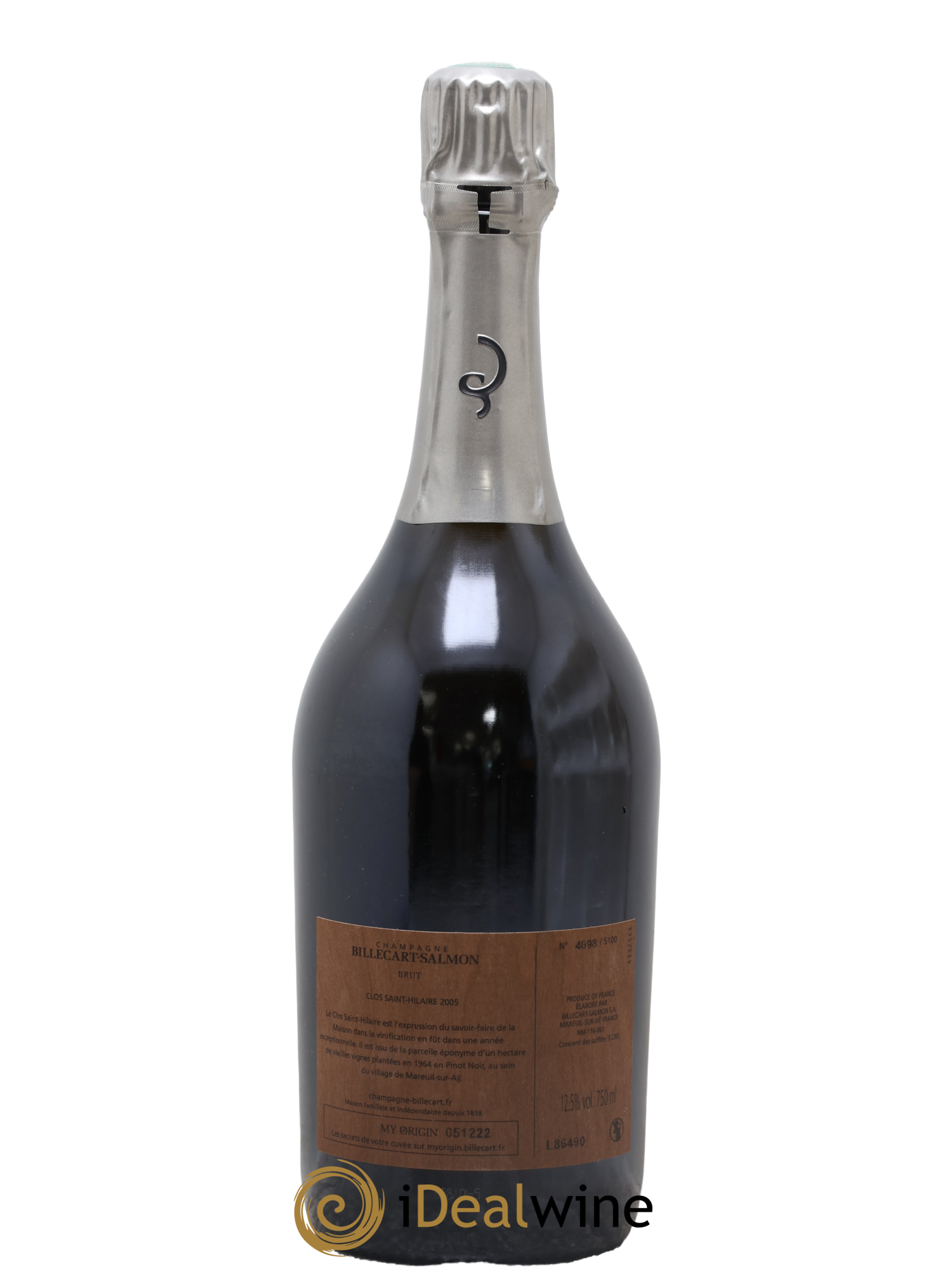 Le Clos Saint-Hilaire  Billecart-Salmon 2005 - Lot de 1 bouteille - 1