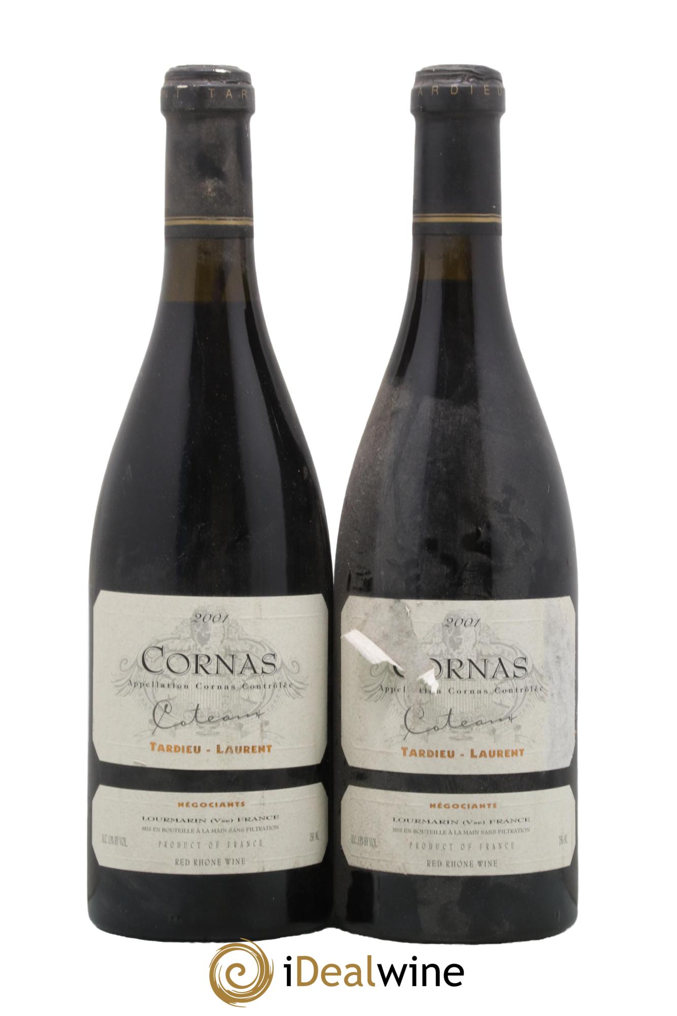 Cornas Coteaux Maison Tardieu-Laurent 2001 - Posten von 2 Flaschen - 0
