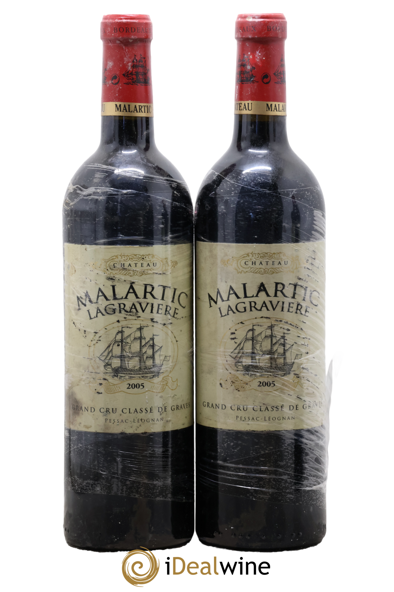 Château Malartic-Lagravière Cru Classé de Graves 2005 - Posten von 2 Flaschen - 0