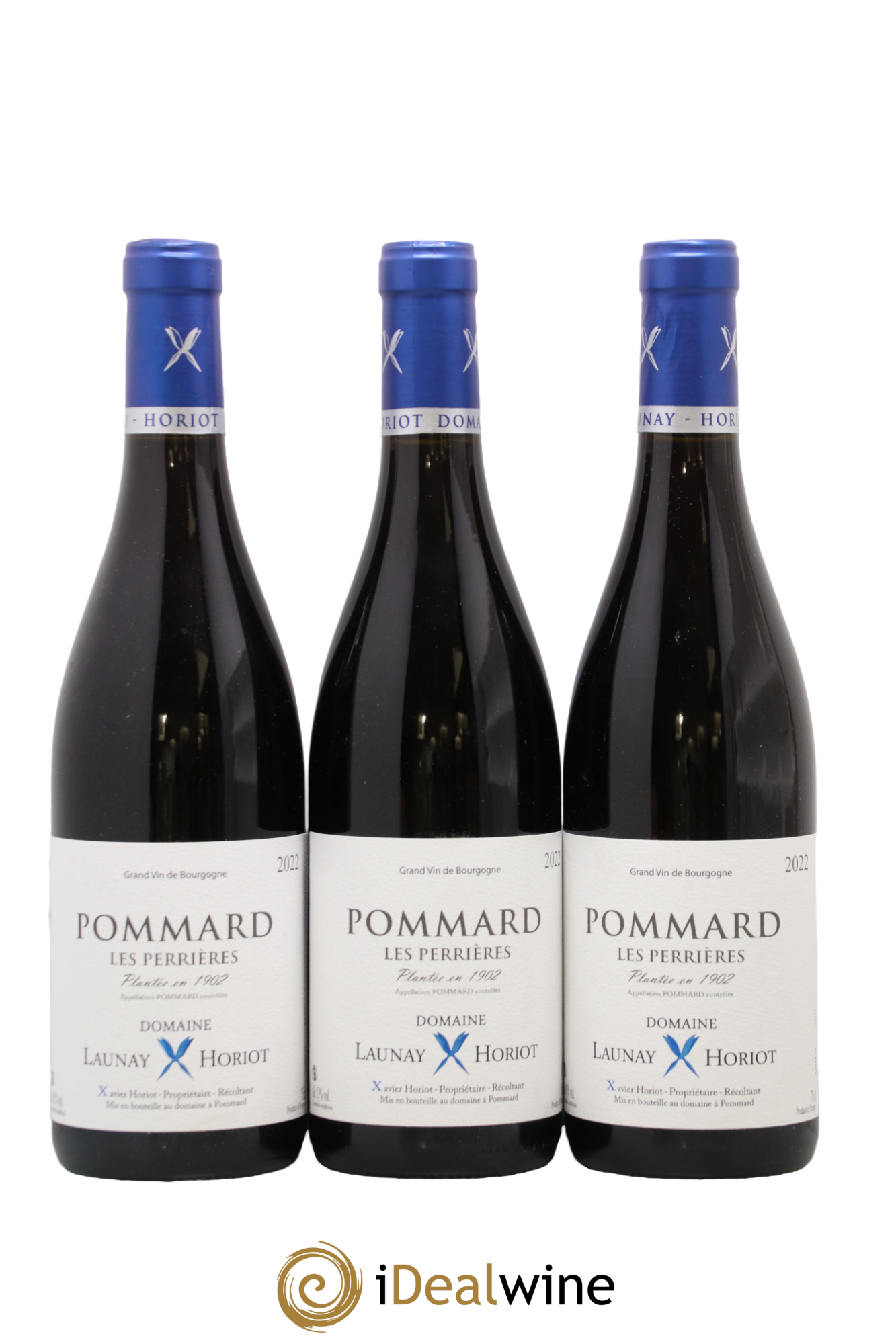 Pommard Les Perrieres Plantee en 1902 Launay Horiot 2022 - Lot of 3 bottles - 0