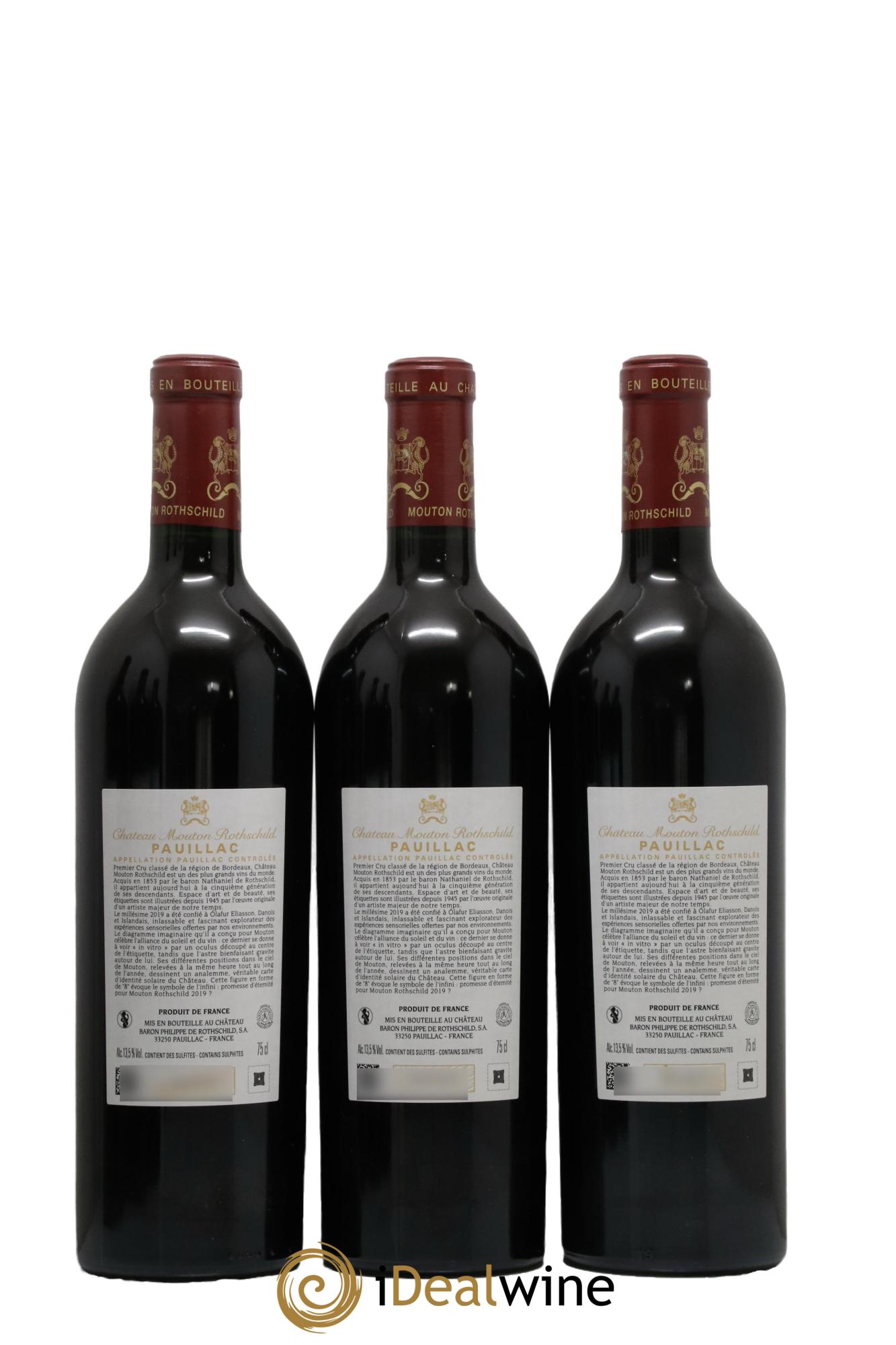 Château Mouton Rothschild 1er Grand Cru Classé  2019 - Posten von 6 Flaschen - 2