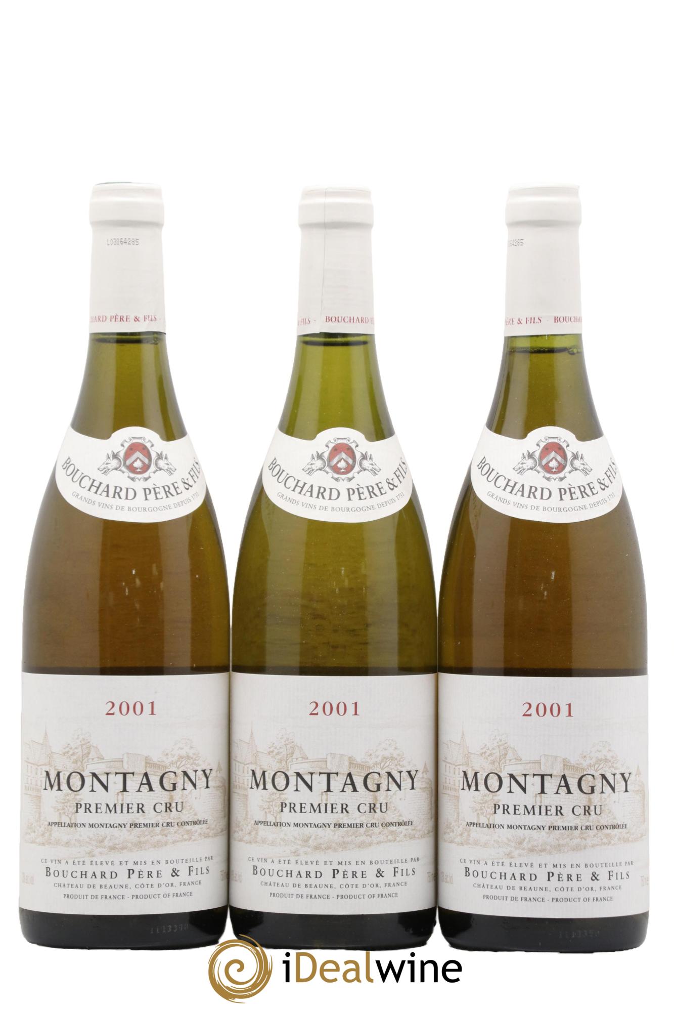 Montagny 1er Cru Bouchard Père & Fils 2001 - Lot de 3 bouteilles - 0