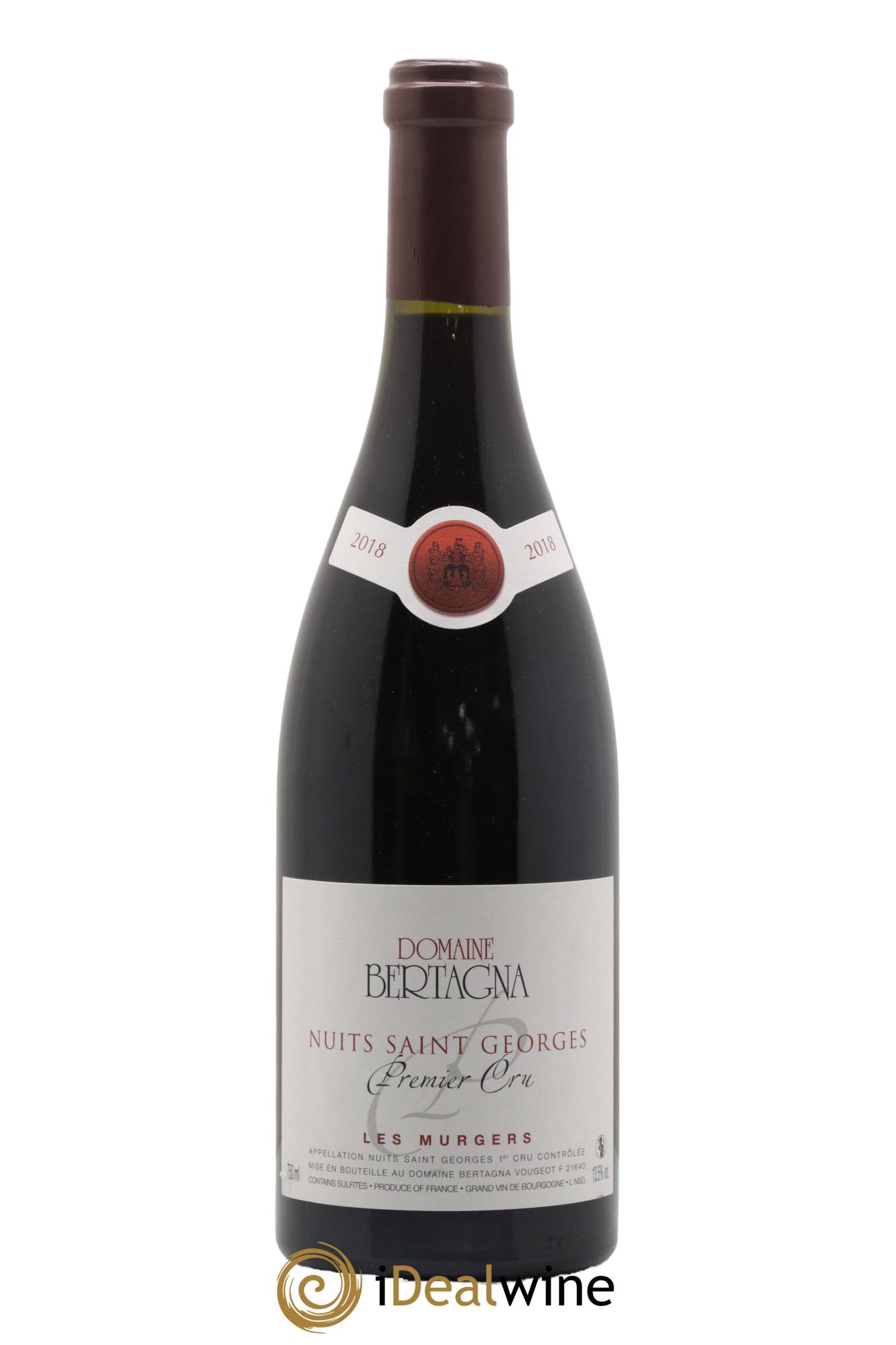Nuits-Saint-Georges 1er Cru Les Murgers Bertagna 2018 - Lot of 1 bottle - 0