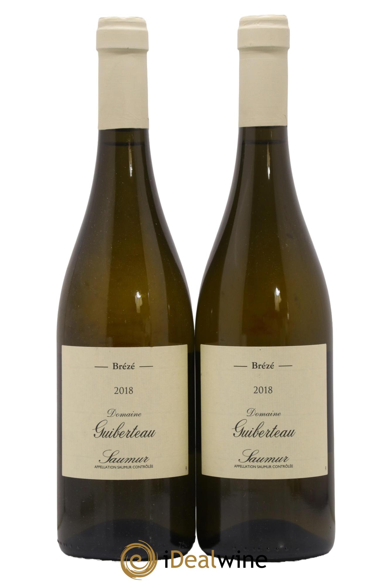 Saumur Brézé Domaine Guiberteau 2018 - Lot de 2 bouteilles - 0