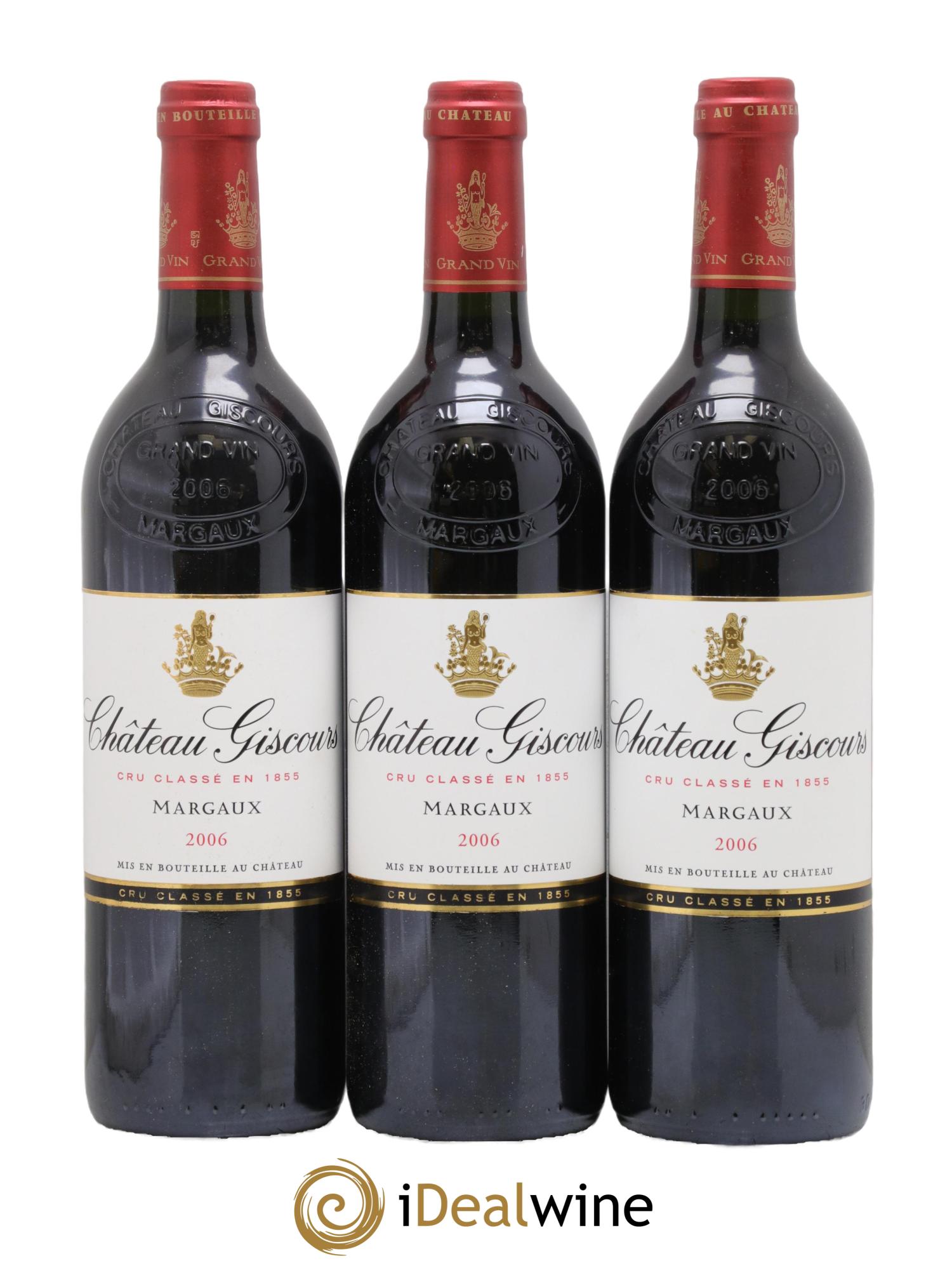 Château Giscours 3ème Grand Cru Classé 2006 - Lot de 3 bouteilles - 0