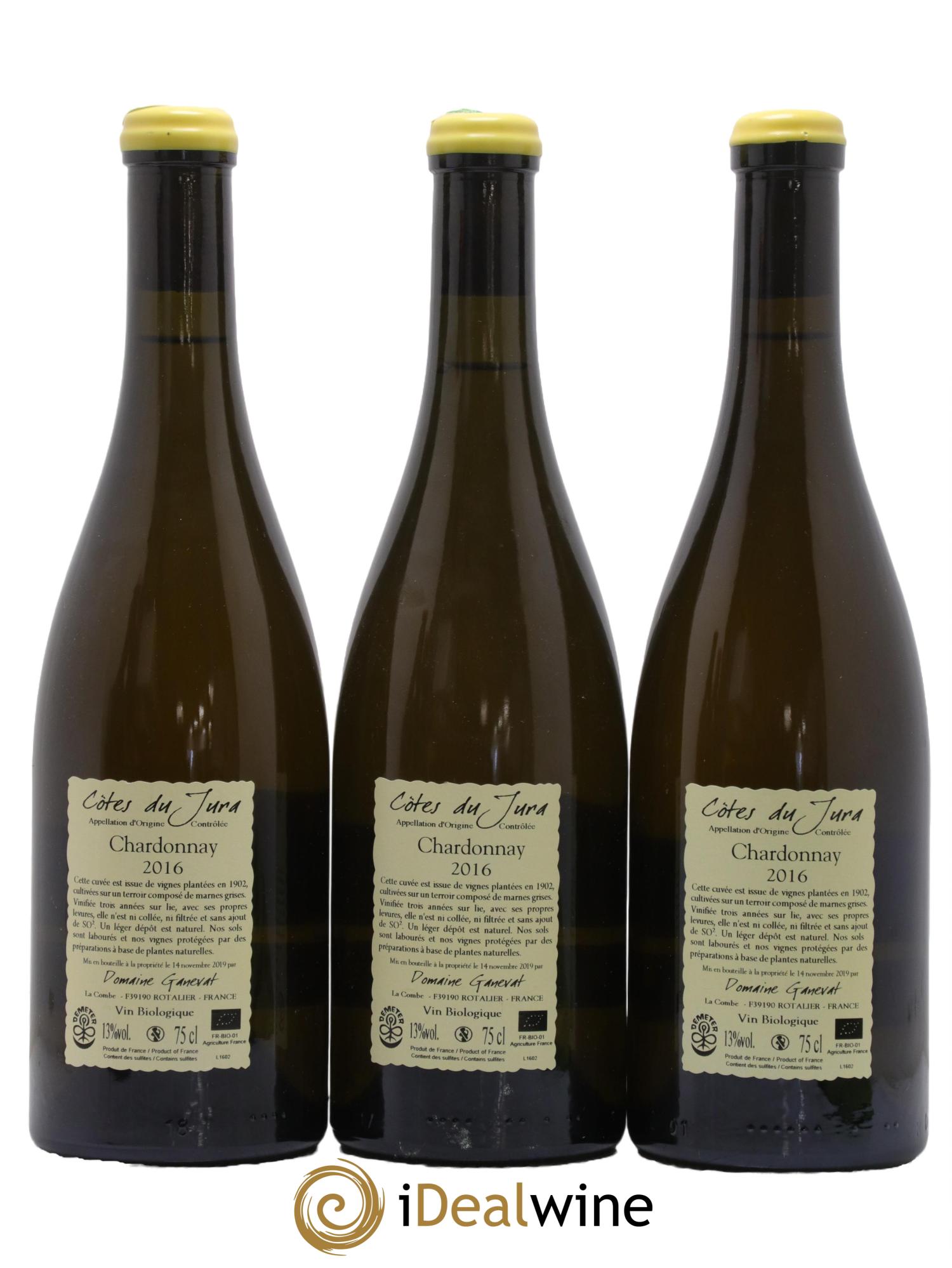 Côtes du Jura Les Chalasses Vieilles Vignes Jean-François Ganevat (Domaine) 2016 - Lot de 3 bouteilles - 1