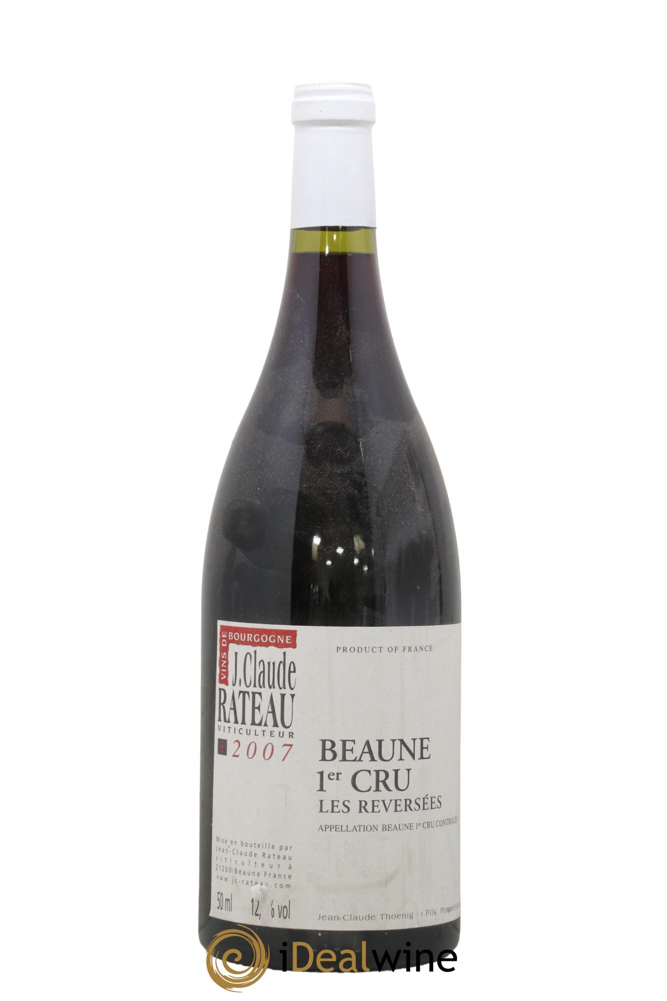 Beaune 1er Cru Reversées Jean-Claude Rateau 2007 - Lot de 1 magnum - 0