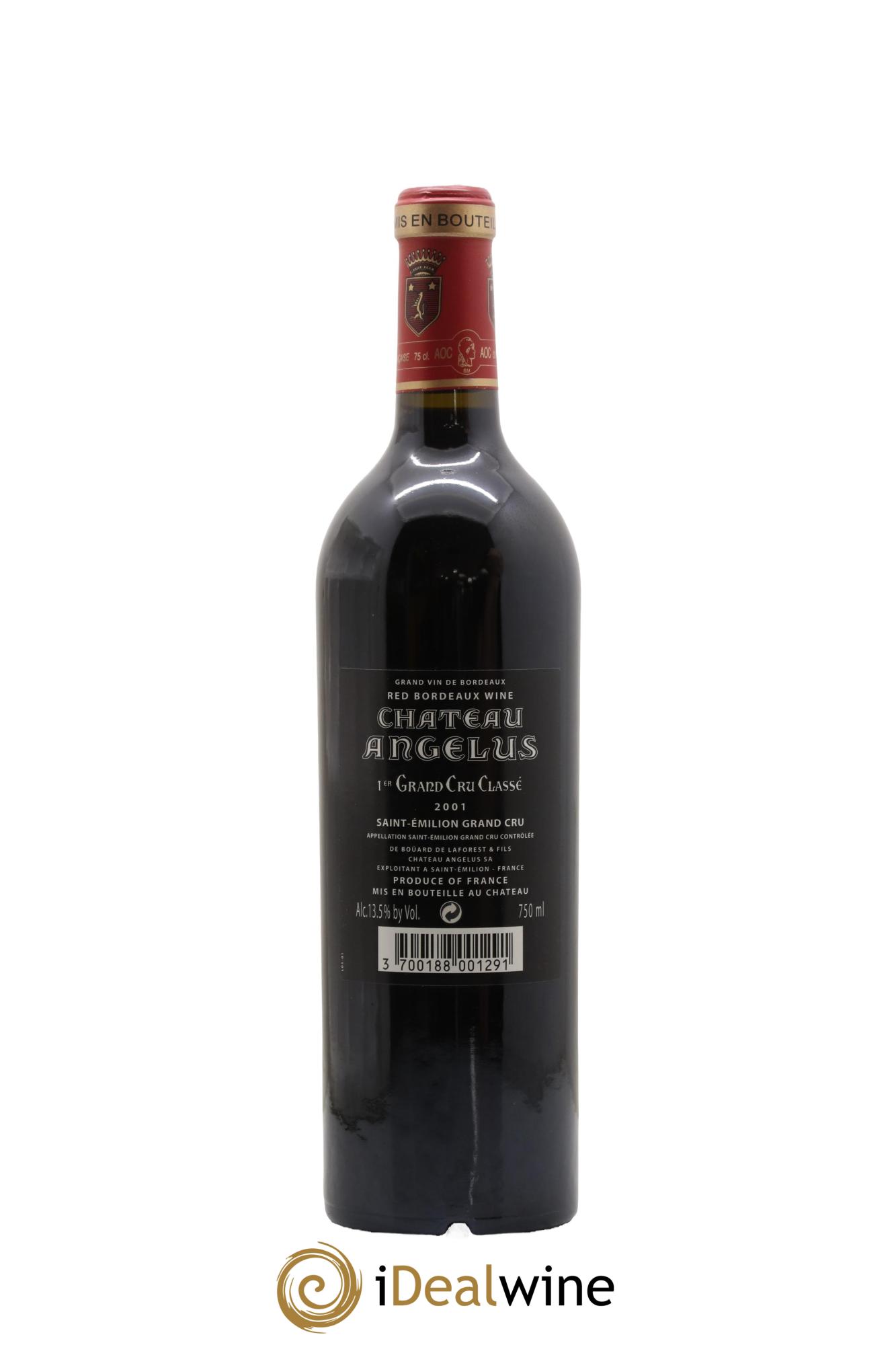 Château Angélus 1er Grand Cru Classé A 2001 - Lot de 1 bouteille - 1