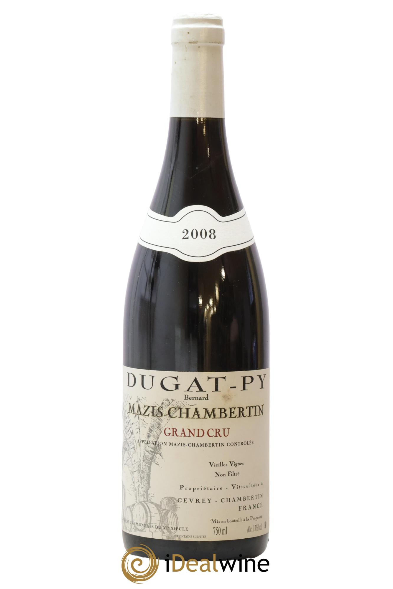 Mazis-Chambertin Grand Cru Vieilles Vignes Dugat-Py 2008 - Lot of 1 bottle - 0