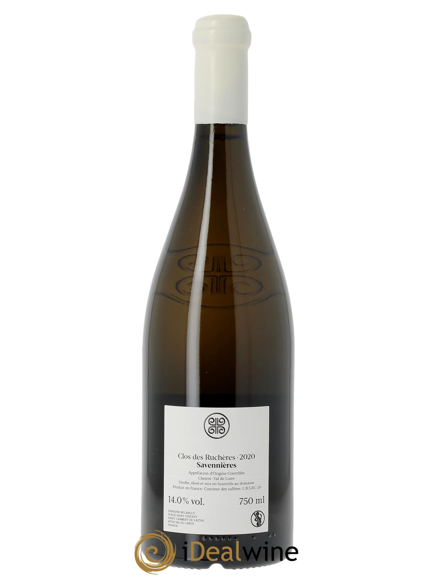 Savennières Ruchères Belargus  2020 - Lot de 1 bouteille - 1