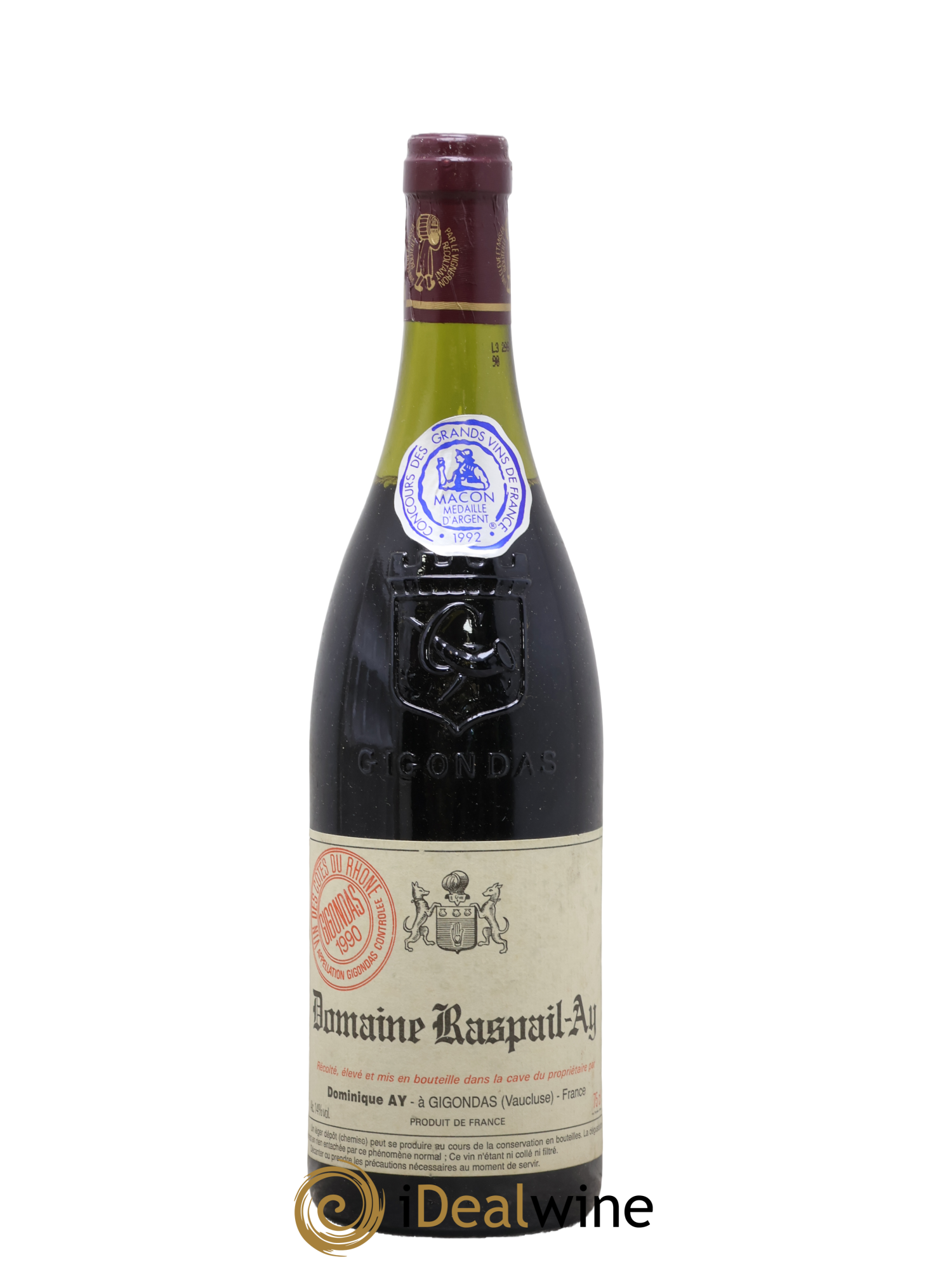 Gigondas Raspail-Ay 1990 - Lot de 1 bouteille - 0
