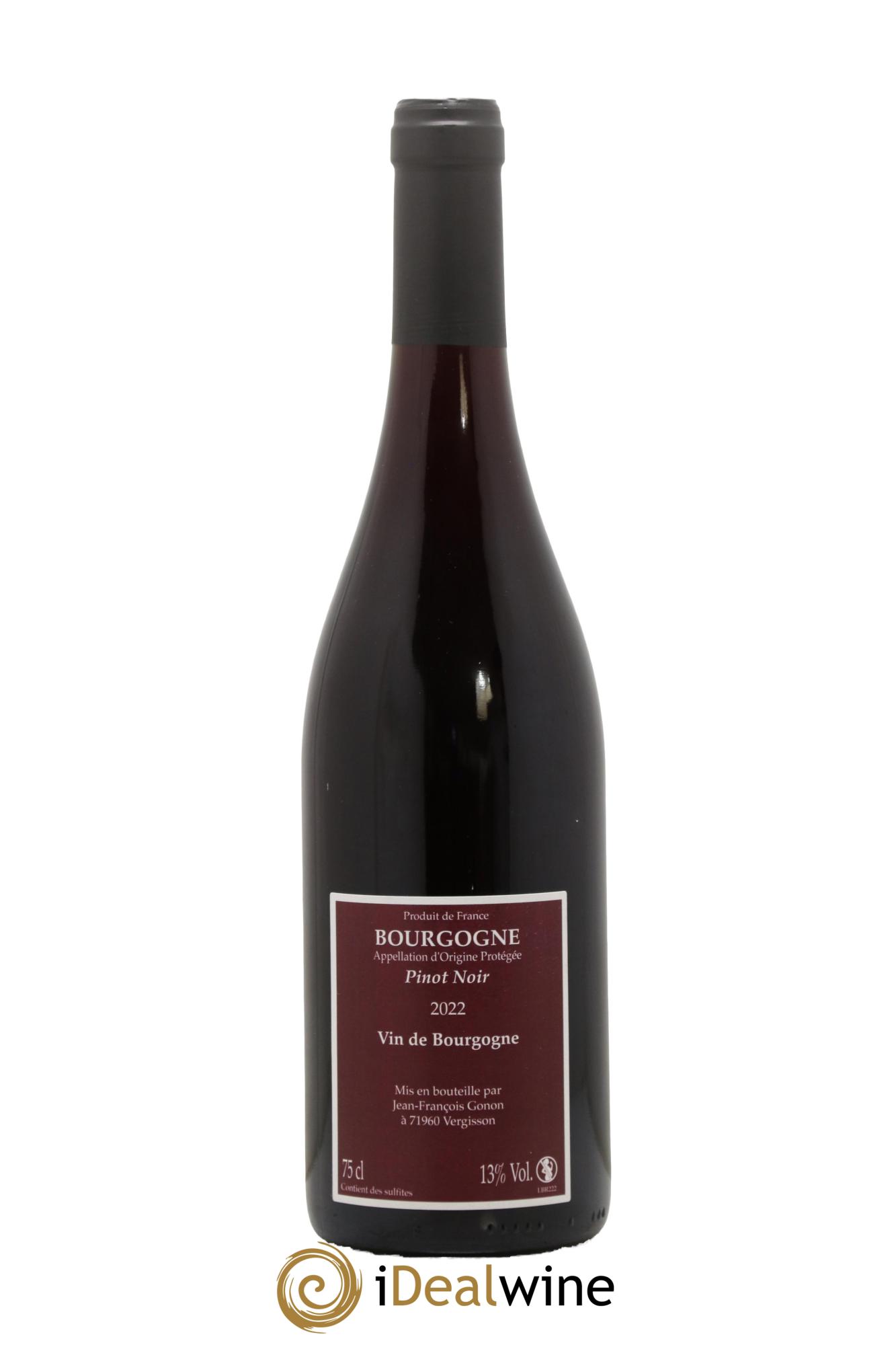 Bourgogne Pinot Noir Jean-François Gonon 2022 - Lot de 1 bouteille - 1
