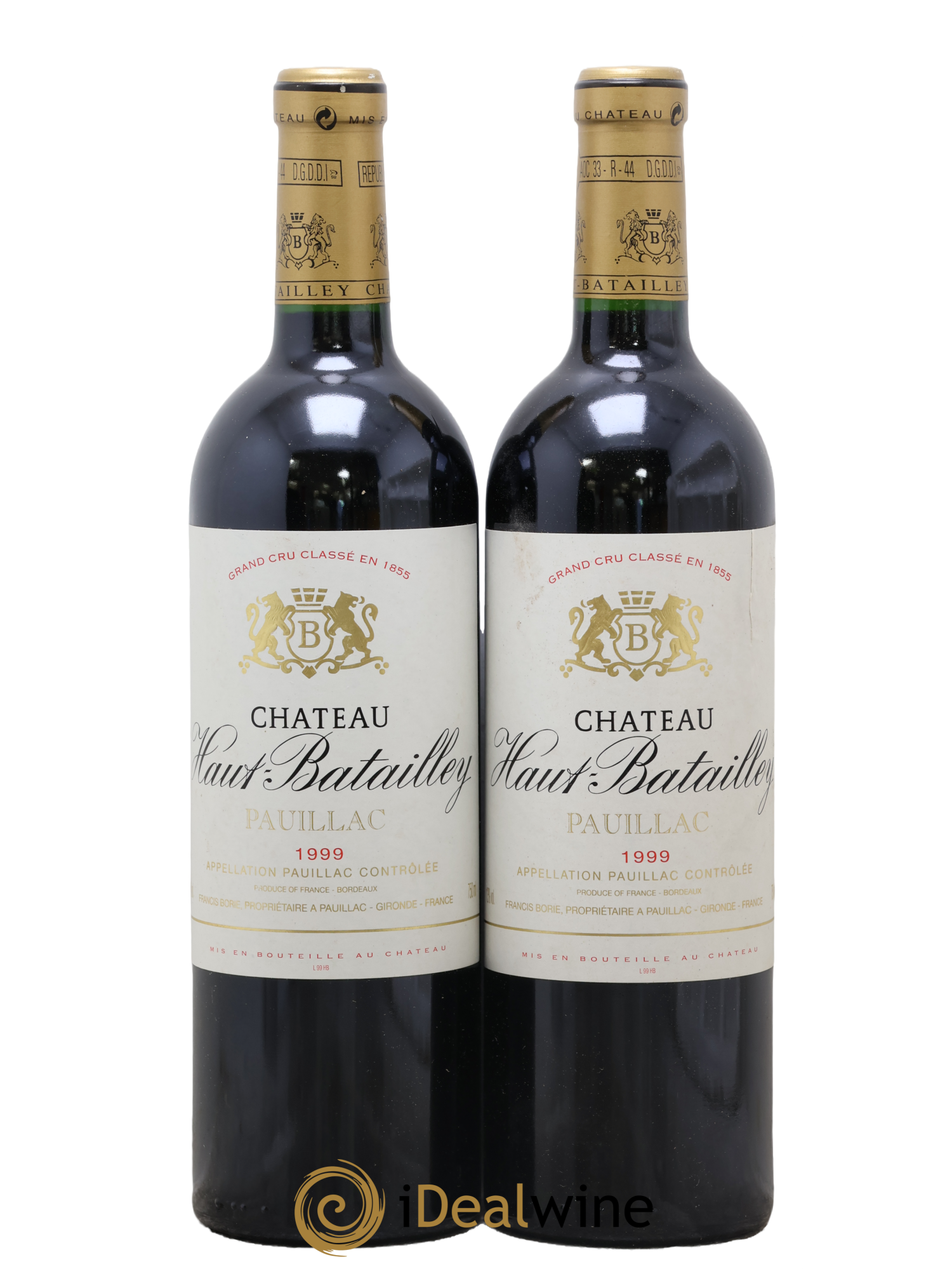 Château Haut Batailley 5ème Grand Cru Classé 1999 - Lot de 2 bouteilles - 0