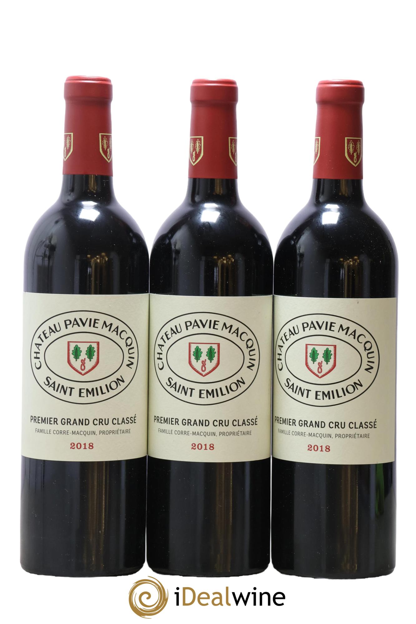Château Pavie Macquin 1er Grand Cru Classé B 2018 - Lot of 3 bottles - 0