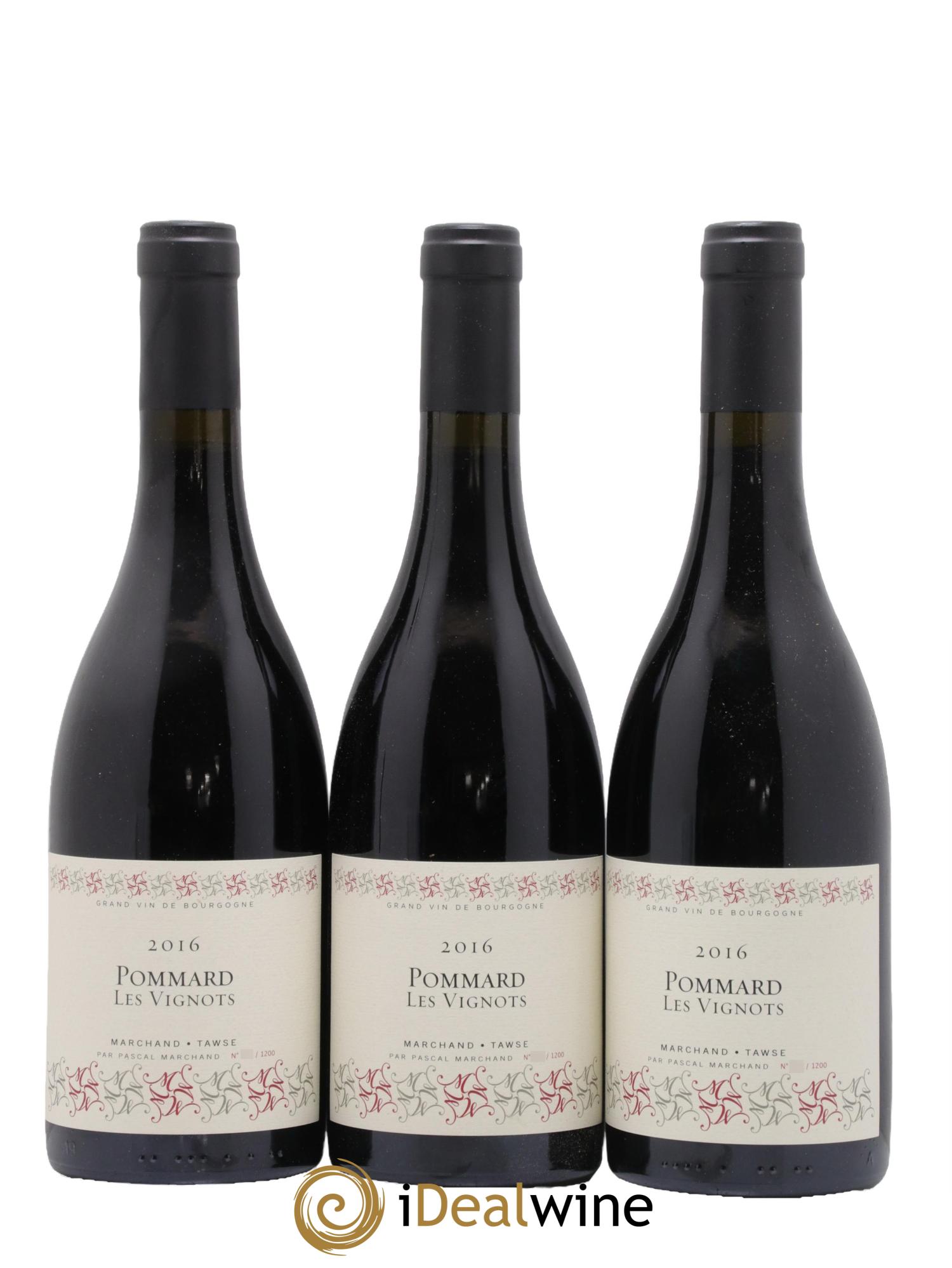 Pommard Les Vignots Domaine Marchand-Tawse 2016 - Lot de 3 bouteilles - 0