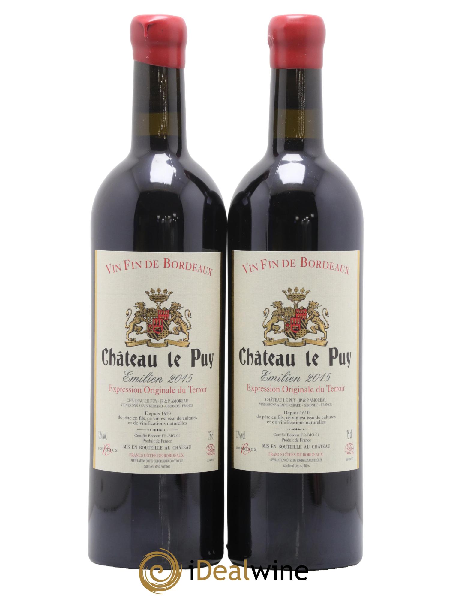 Le Puy - Cuvée Emilien 2015 - Lot de 2 bouteilles - 0