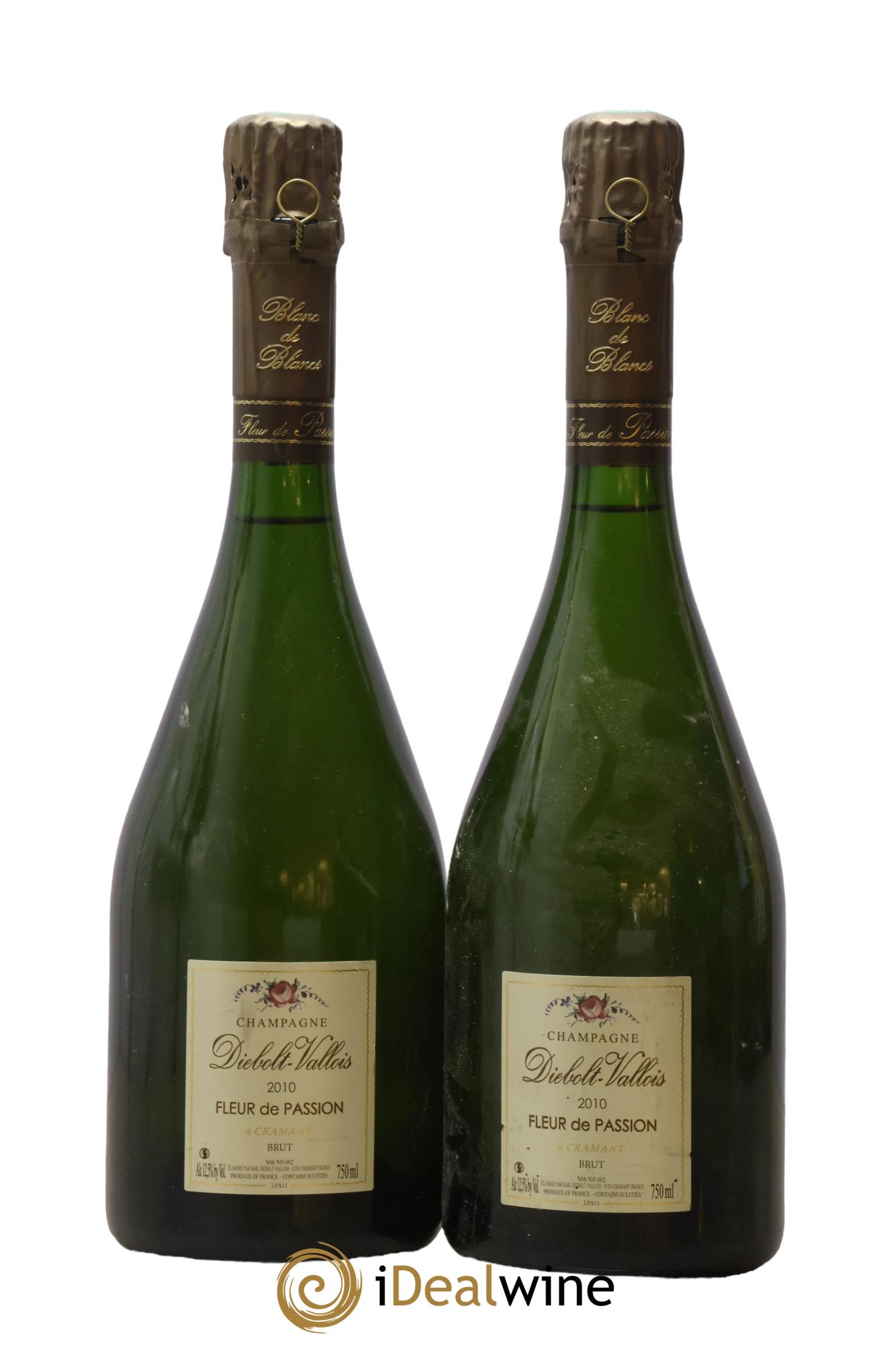 Fleur de Passion Brut Diebolt-Vallois 2010 - Lot of 2 bottles - 0