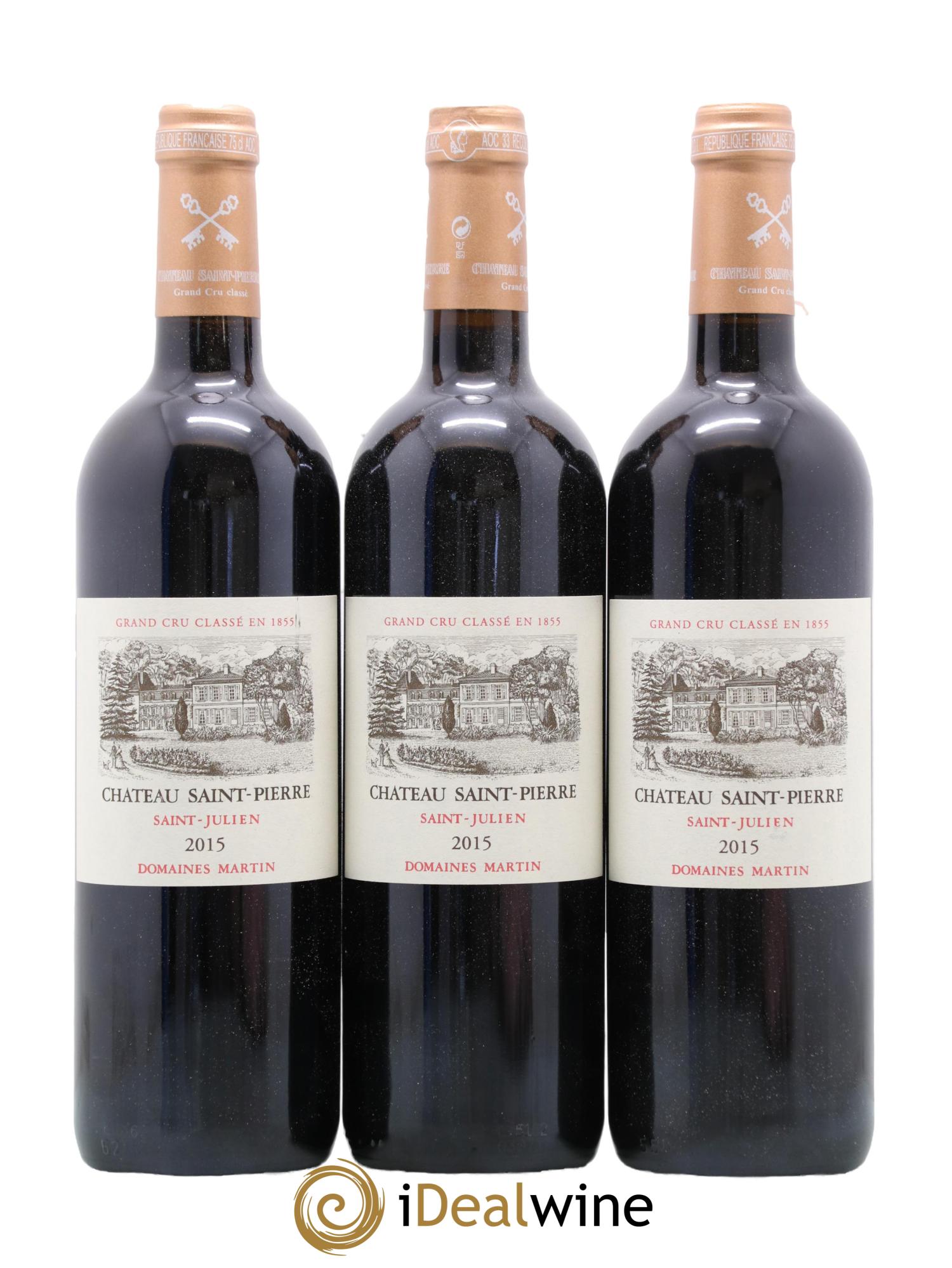 Château Saint-Pierre 4ème Grand Cru Classé 2015 - Lot de 6 bouteilles - 1