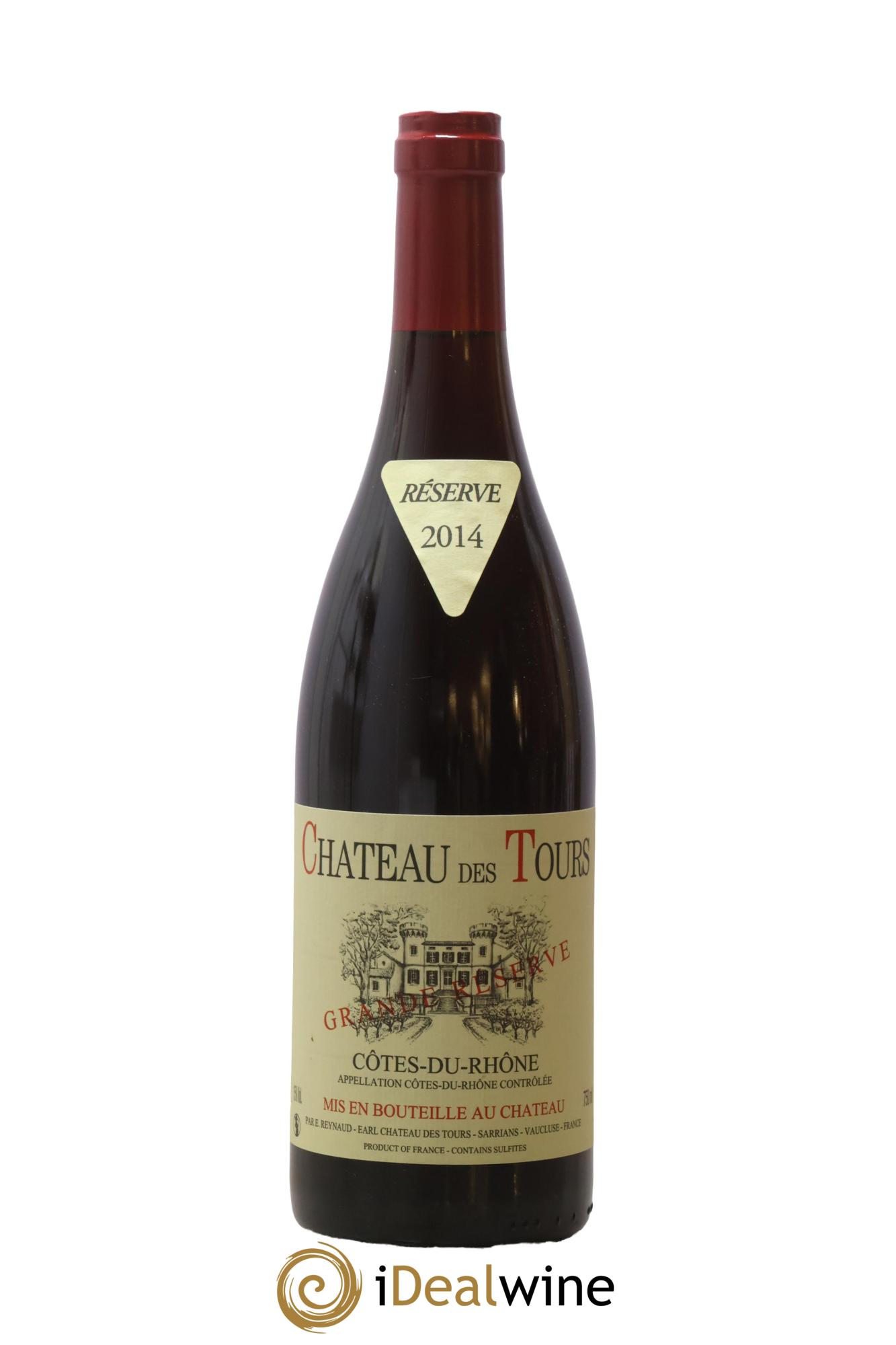 Côtes-du-Rhône Château des Tours Grande Réserve Emmanuel Reynaud 2014 - Lot de 1 bouteille - 0