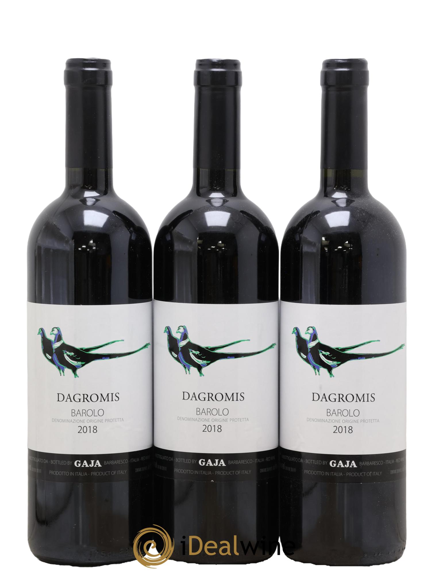 Barolo DOCG Dagromis Angelo Gaja 2018 - Lot of 3 bottles - 0