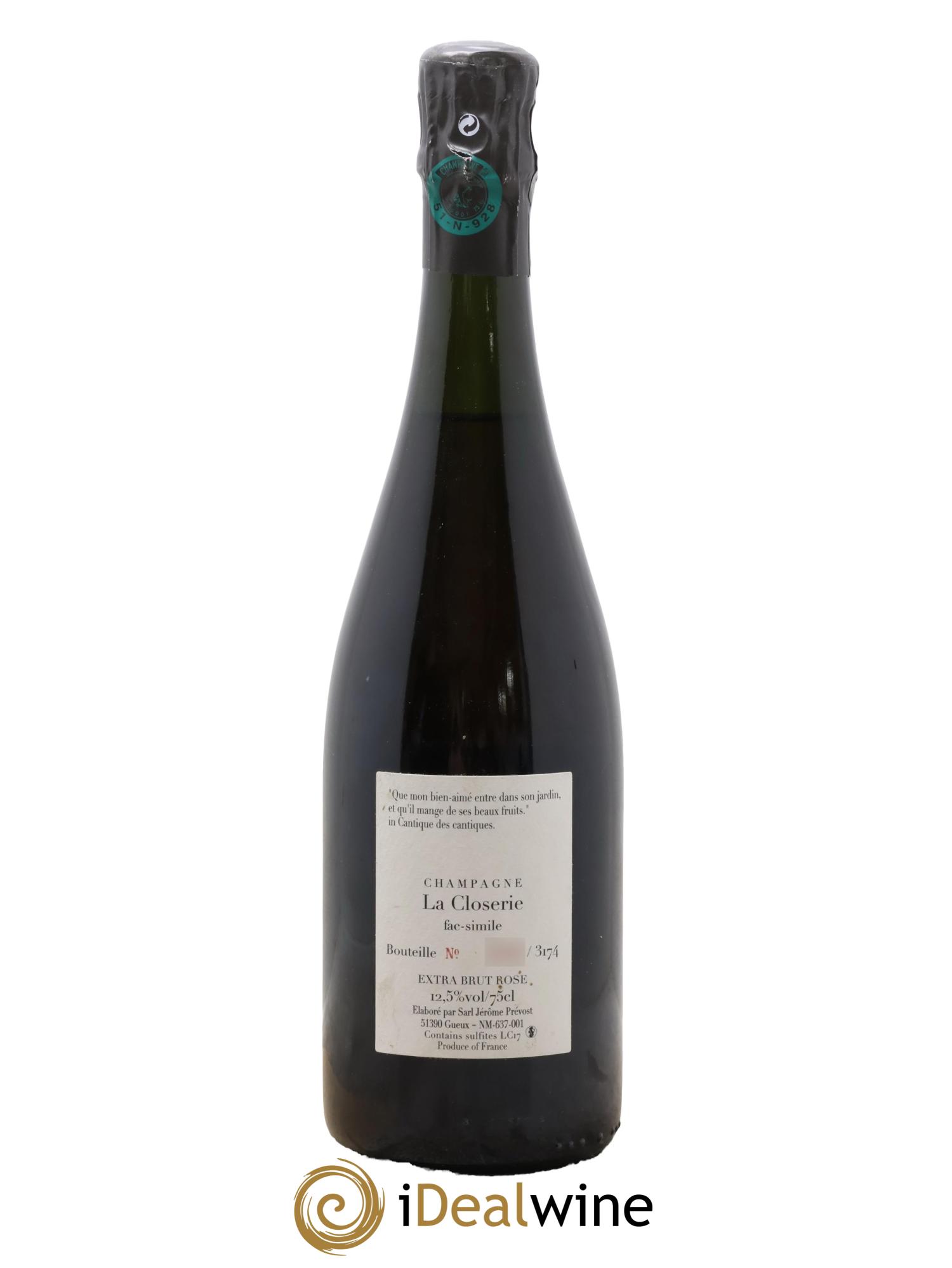 Fac-Simile Jérôme Prévost - Lot de 1 bouteille - 1