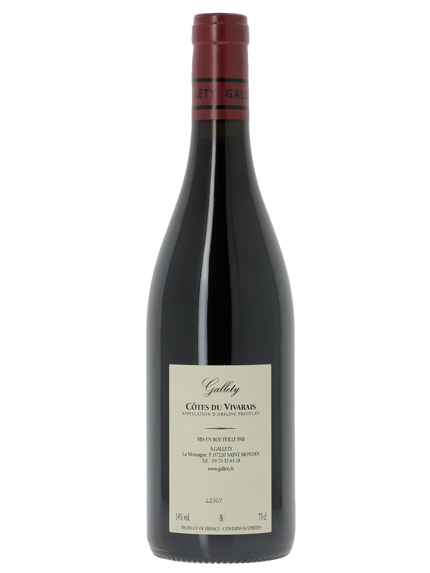 Côtes du Vivarais La Ligure Gallety (Domaine) 2019 - Posten von 1 Flasche - 1