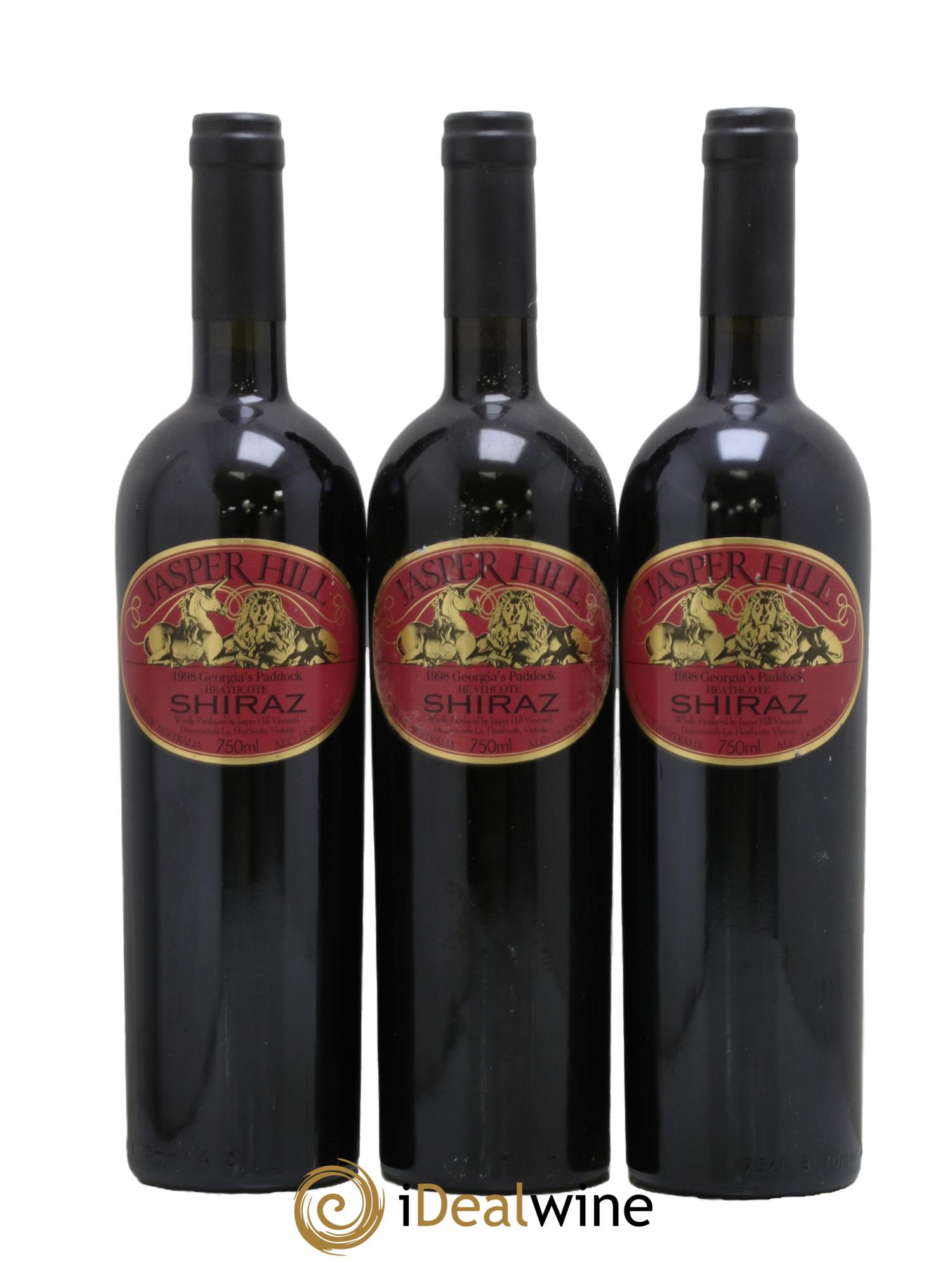 Australie Georgia's Paddock Shiraz Jasper Hill 1998 - Lot of 3 bottles - 0