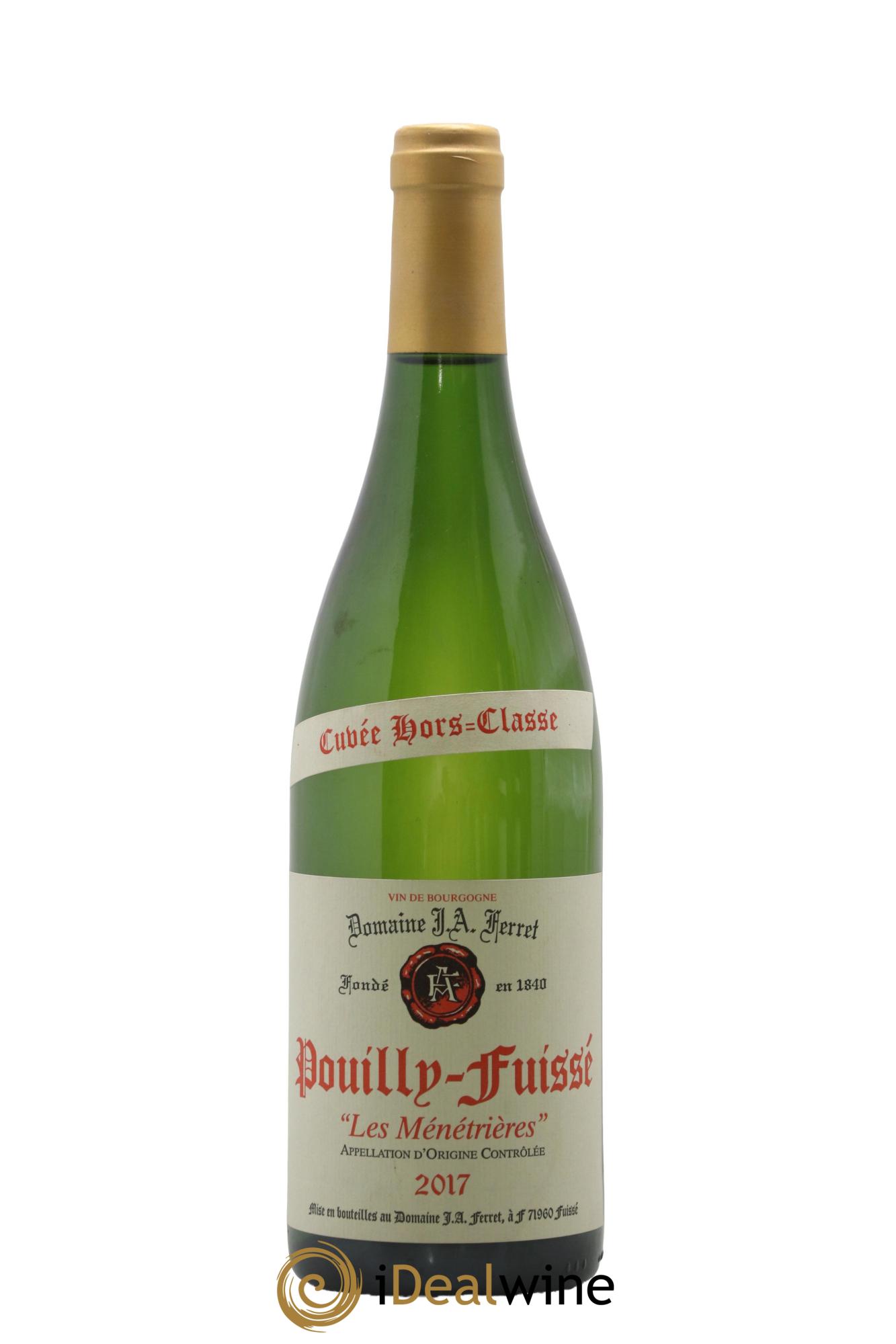 Pouilly-Fuissé Hors Classe Les Ménétrières J.A. Ferret (Domaine) 2017 - Lot de 1 bouteille - 0
