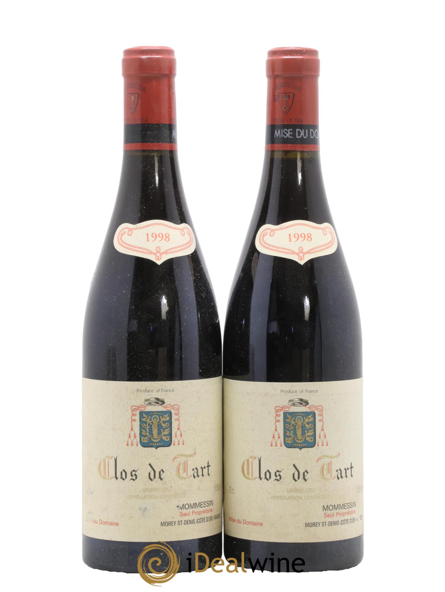 Clos de Tart Grand Cru Clos de Tart 1998 - Lot de 2 bouteilles - 0