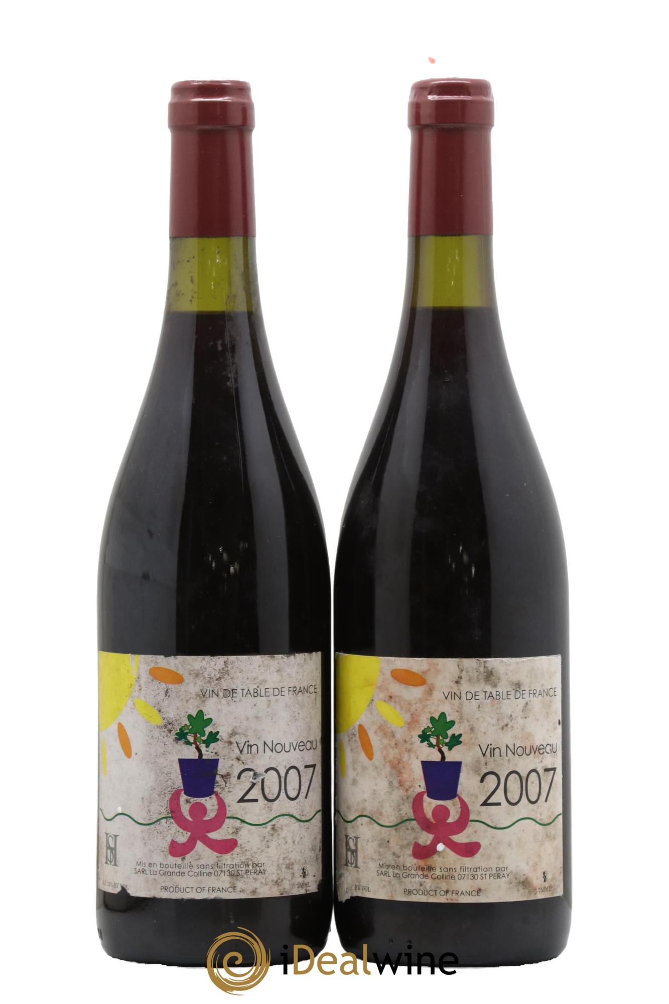 Vin de France Vin Nouveau Hirotake Ooka - Domaine La Grande Colline 2007 - Lot de 2 bouteilles - 0