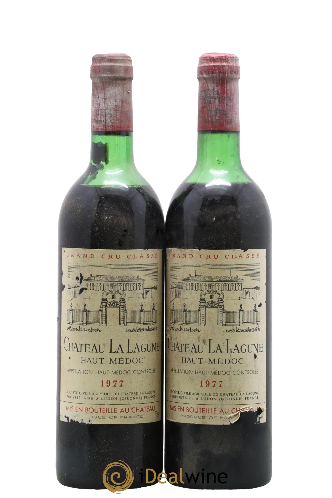 Château la Lagune 3ème Grand Cru Classé 1977 - Lot de 2 bouteilles - 0