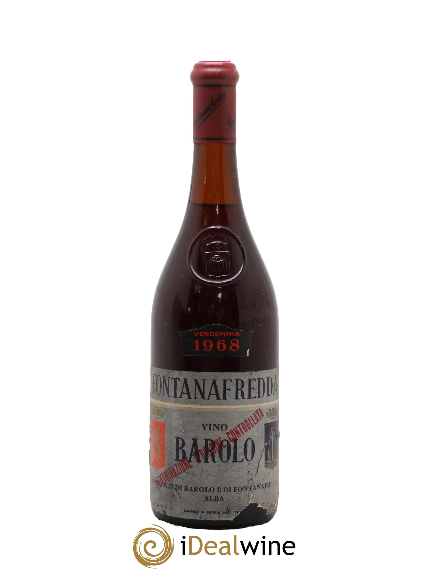 Barolo DOCG Fontanafredda 1968 - Lot de 1 bouteille - 0