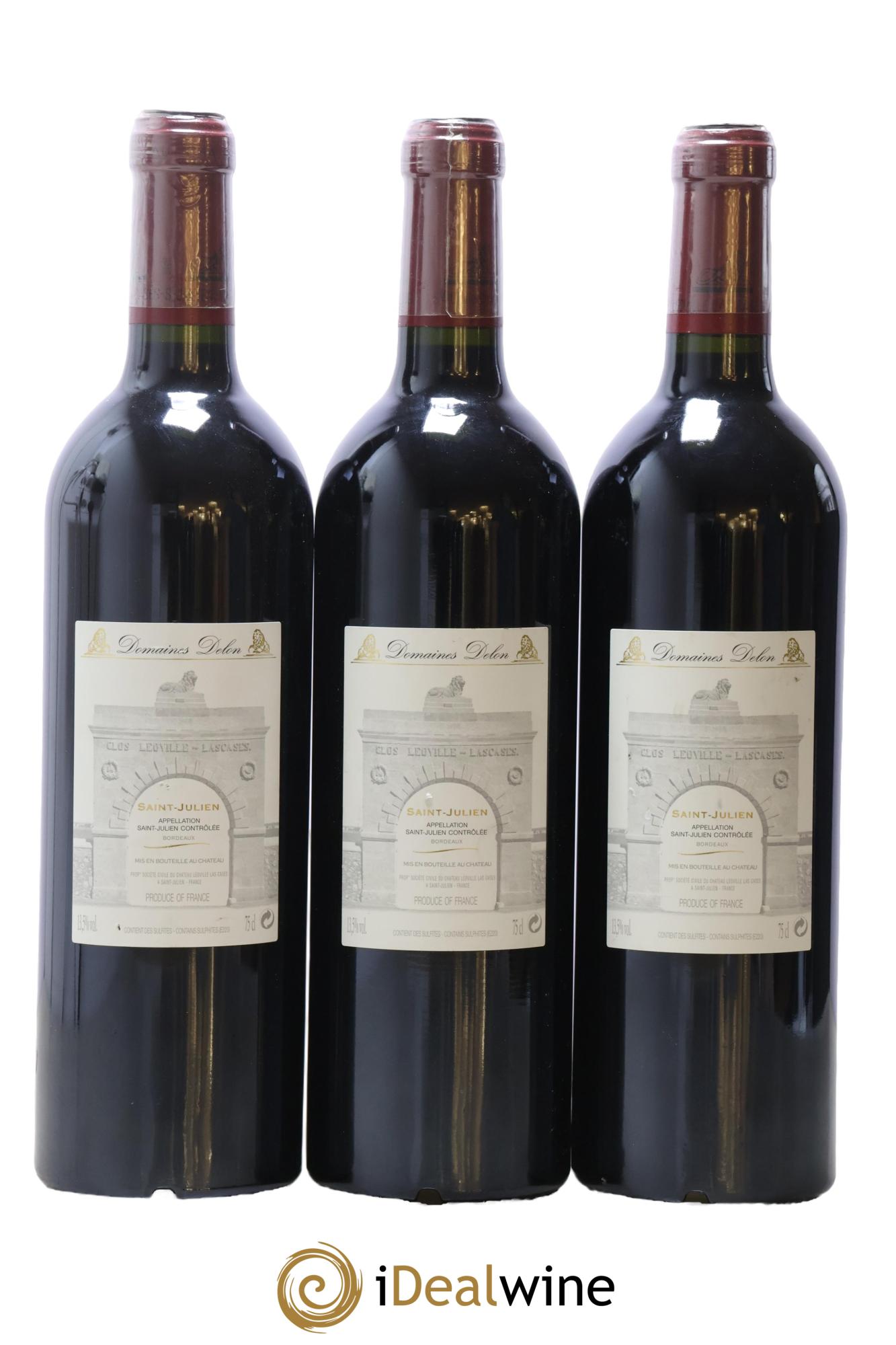 Château Léoville Las Cases 2ème Grand Cru Classé 2010 - Lot de 3 bouteilles - 1