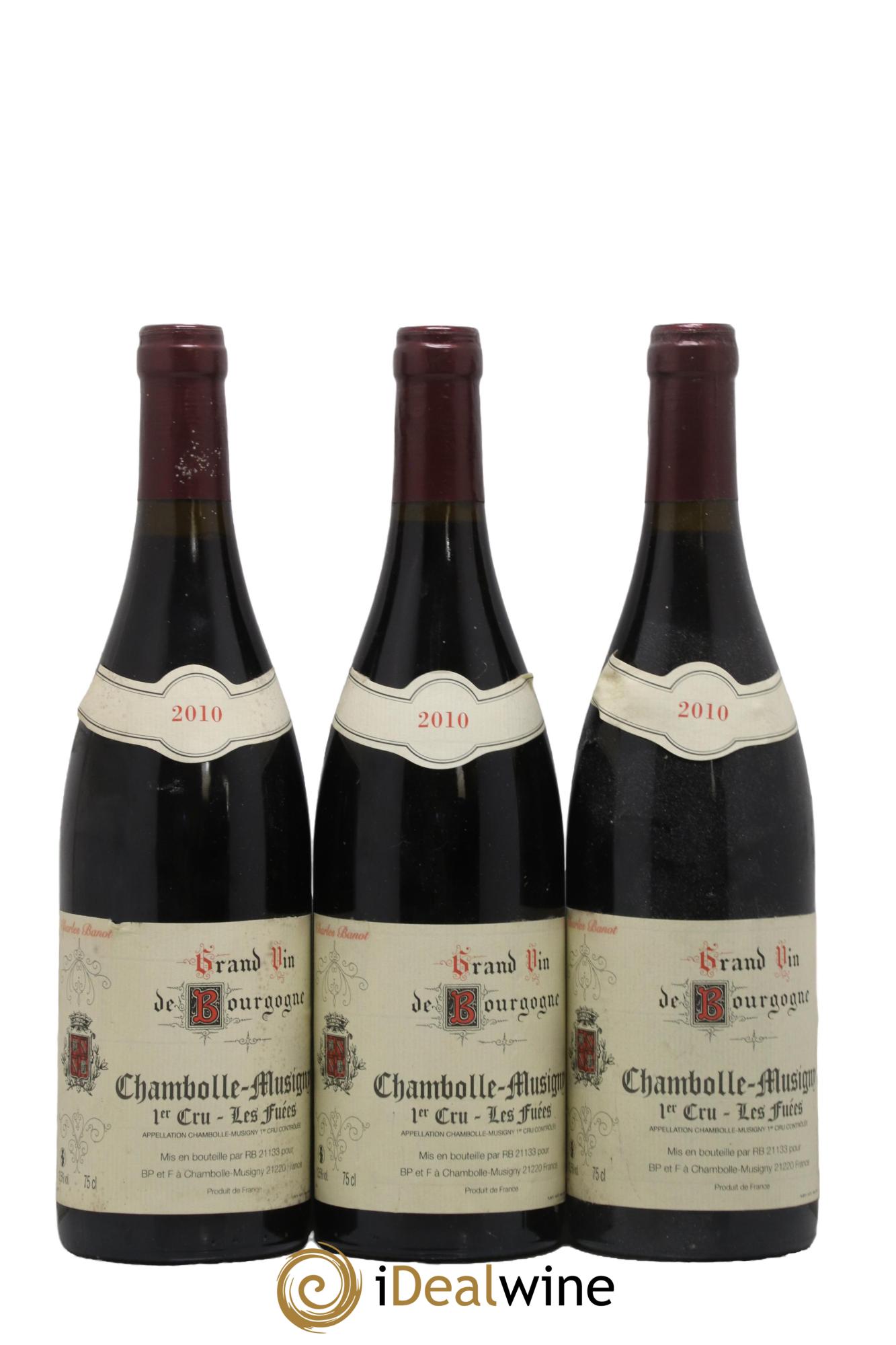 Chambolle-Musigny 1er Cru Les Fuées Domaine Charles Banot 2010 - Lot de 3 bouteilles - 0