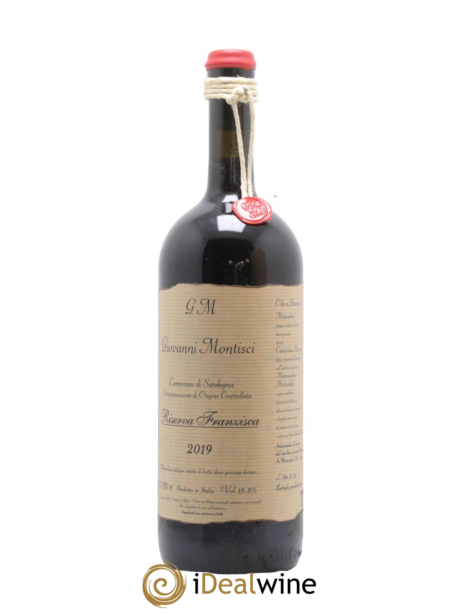 Sardaigne Cannonau di Sardegna Riserva Franzisca Giovanni Montisci 2019 - Lotto di 1 magnum - 1