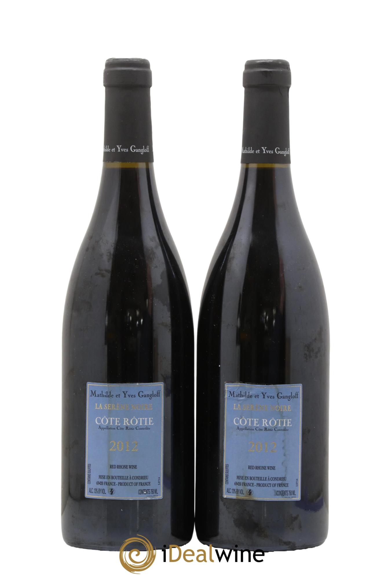 Côte-Rôtie La Sereine Noire Gangloff (Domaine)  2012 - Lot de 2 bouteilles - 1