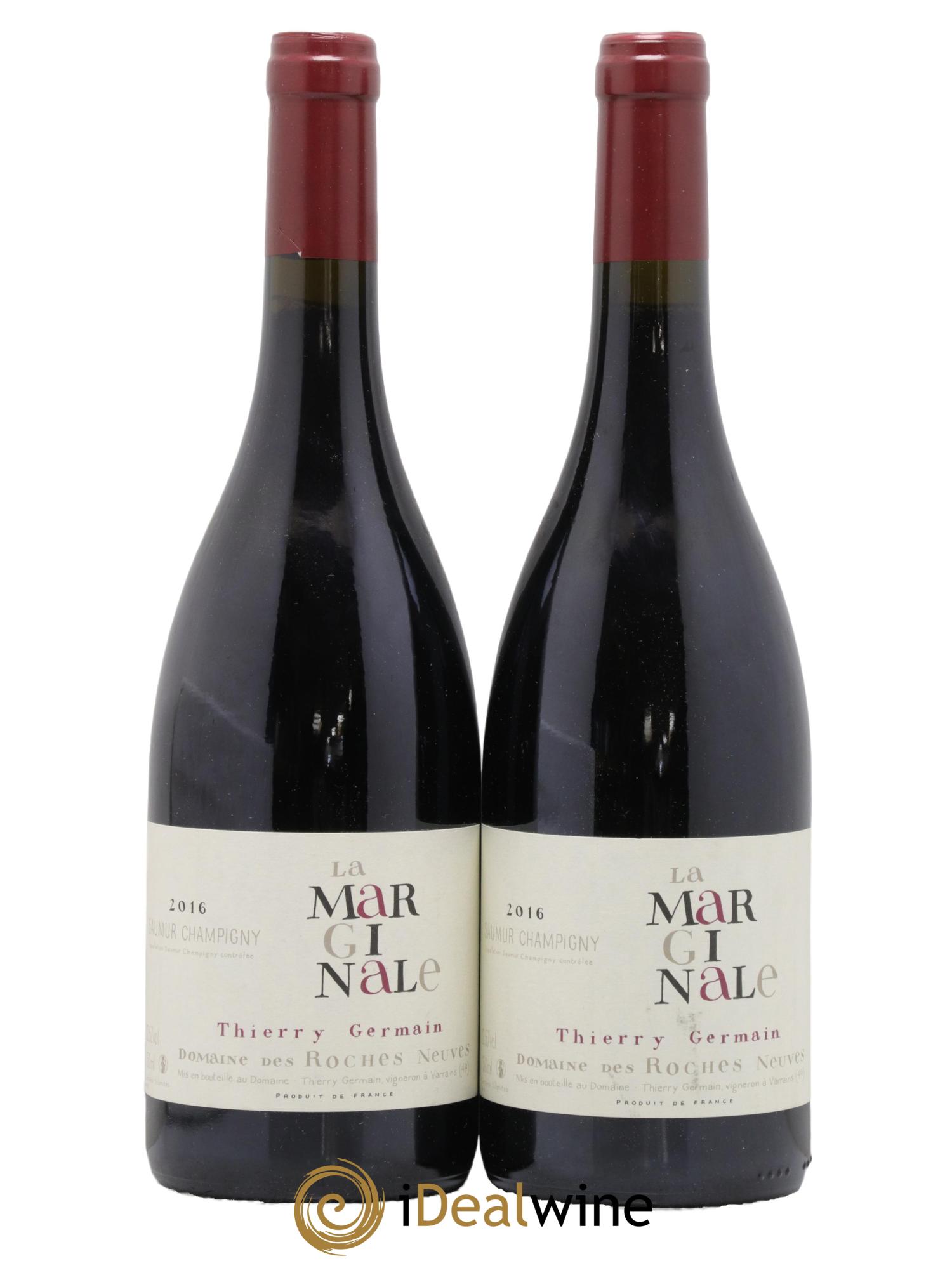Saumur-Champigny La Marginale Domaine des Roches Neuves - Thierry Germain 2016 - Lot de 2 bouteilles - 0