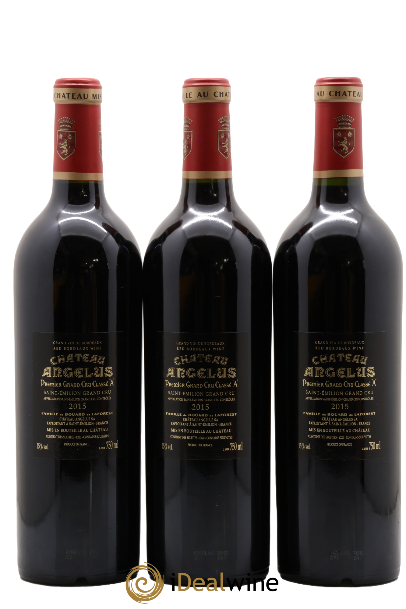 Château Angélus 1er Grand Cru Classé A 2015 - Posten von 12 Flaschen - 8
