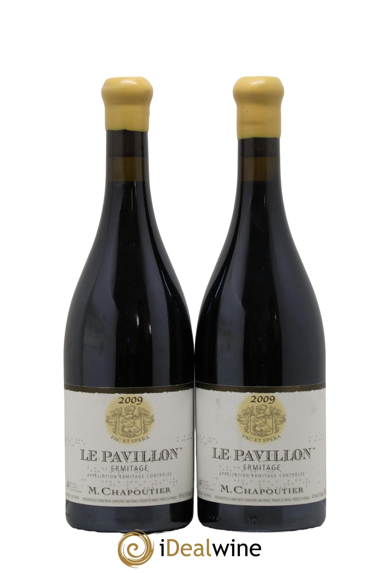 Hermitage Ermitage Le Pavillon Chapoutier 2009 - Lotto di 2 bottiglie - 0