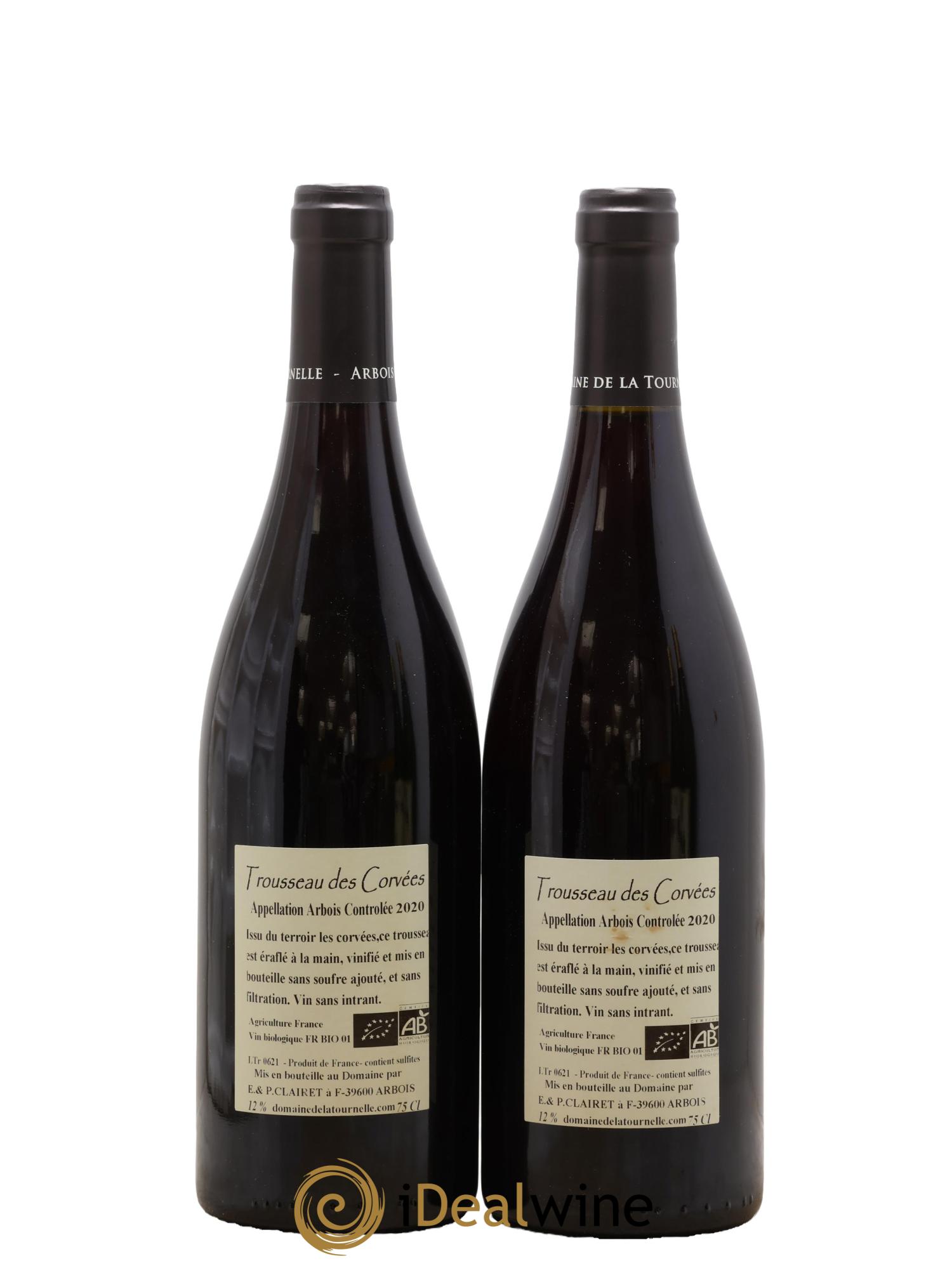 Arbois Trousseau des Corvées Domaine de la Tournelle 2020 - Lotto di 2 bottiglie - 1