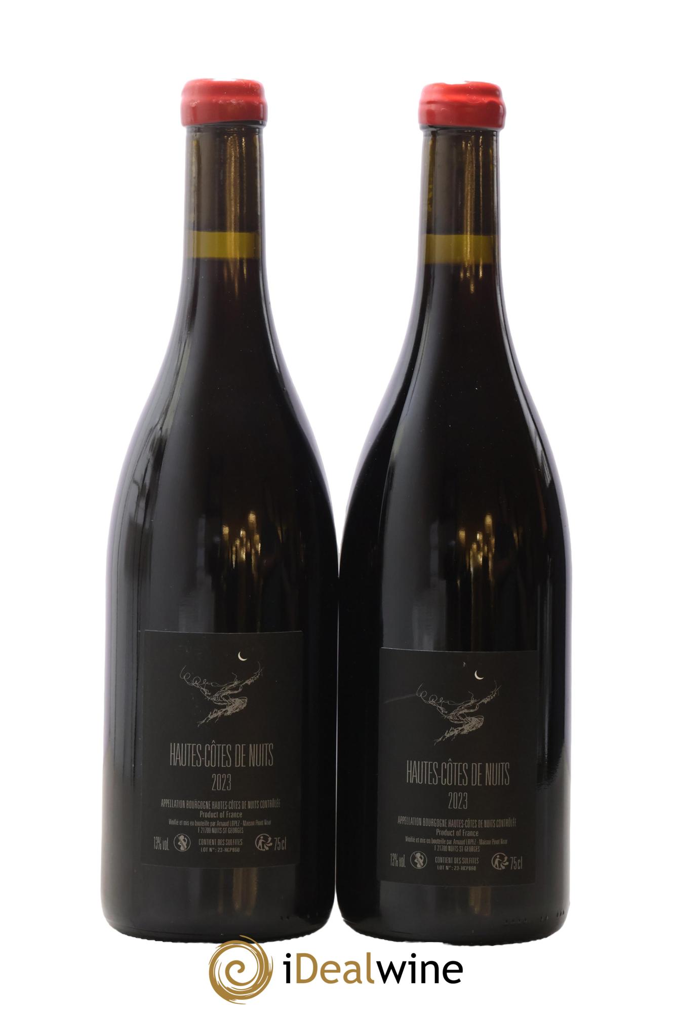 Hautes-Côtes de Nuits Pinot Noar Arnaud Lopez 2023 - Lot de 2 bouteilles - 1