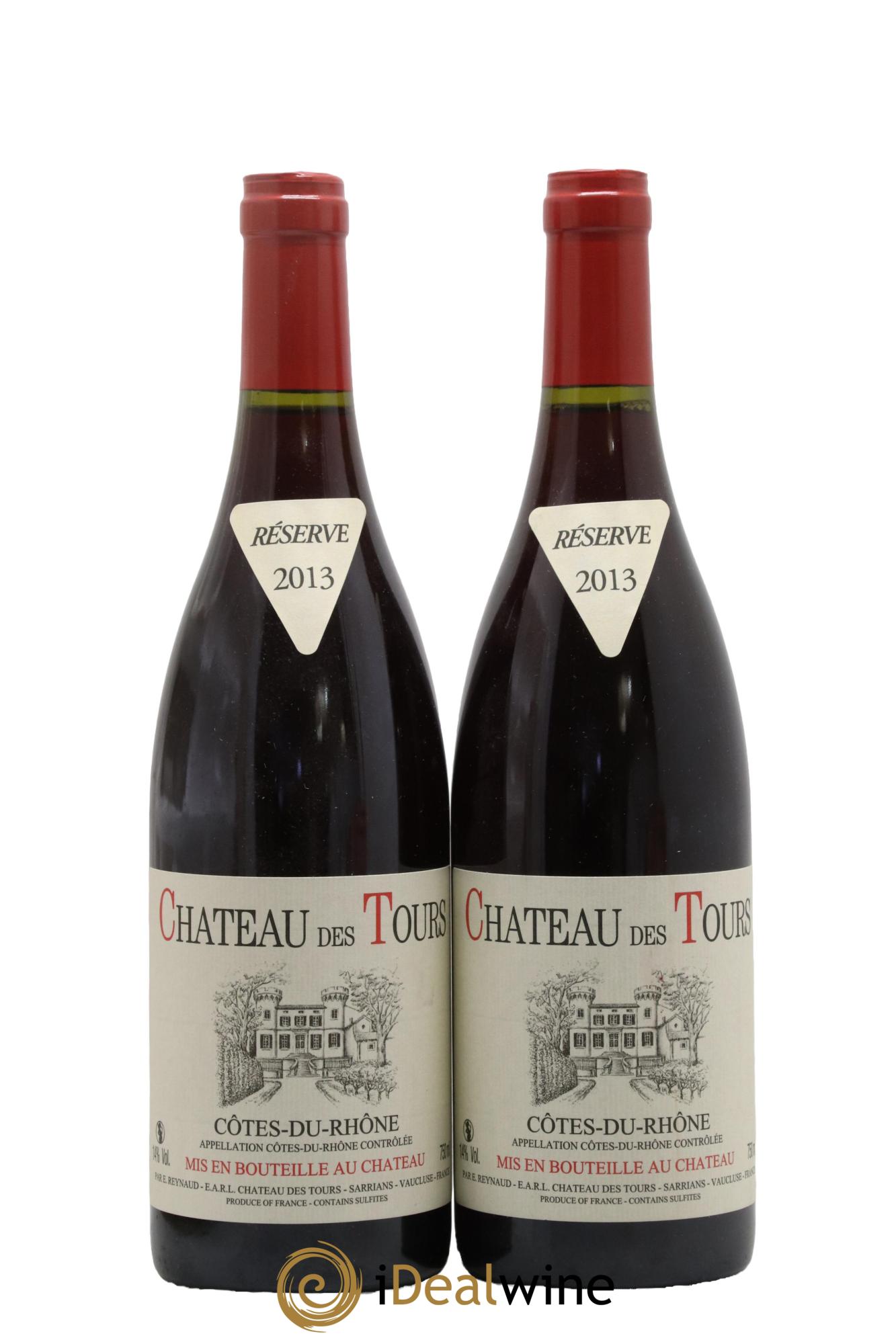 Côtes-du-Rhône Château des Tours Emmanuel Reynaud 2013 - Lot de 2 bouteilles - 0