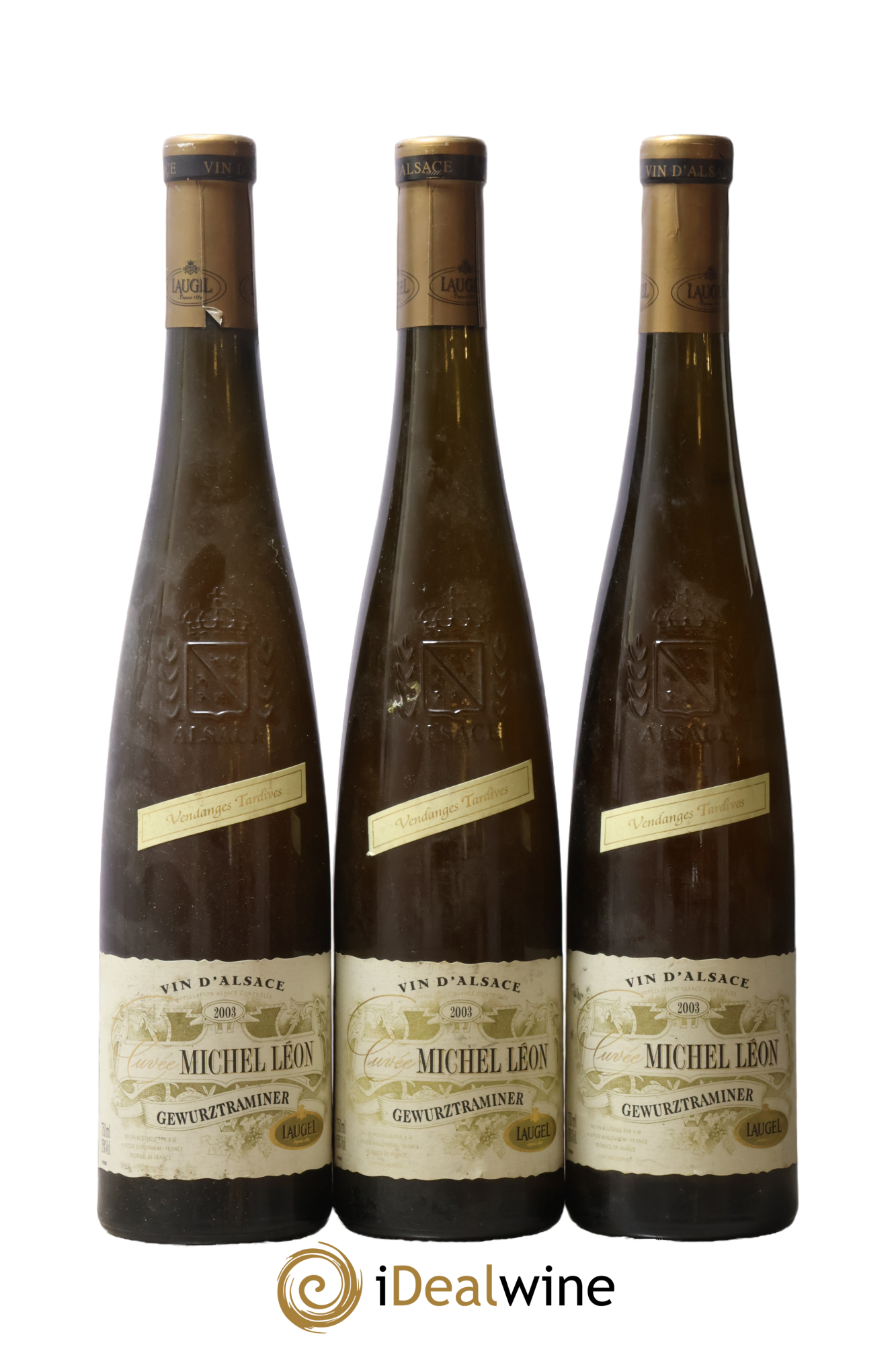 Alsace Gewurztraminer Vendange Tardive Michel Léon 2003 - Lot of 3 bottles - 0