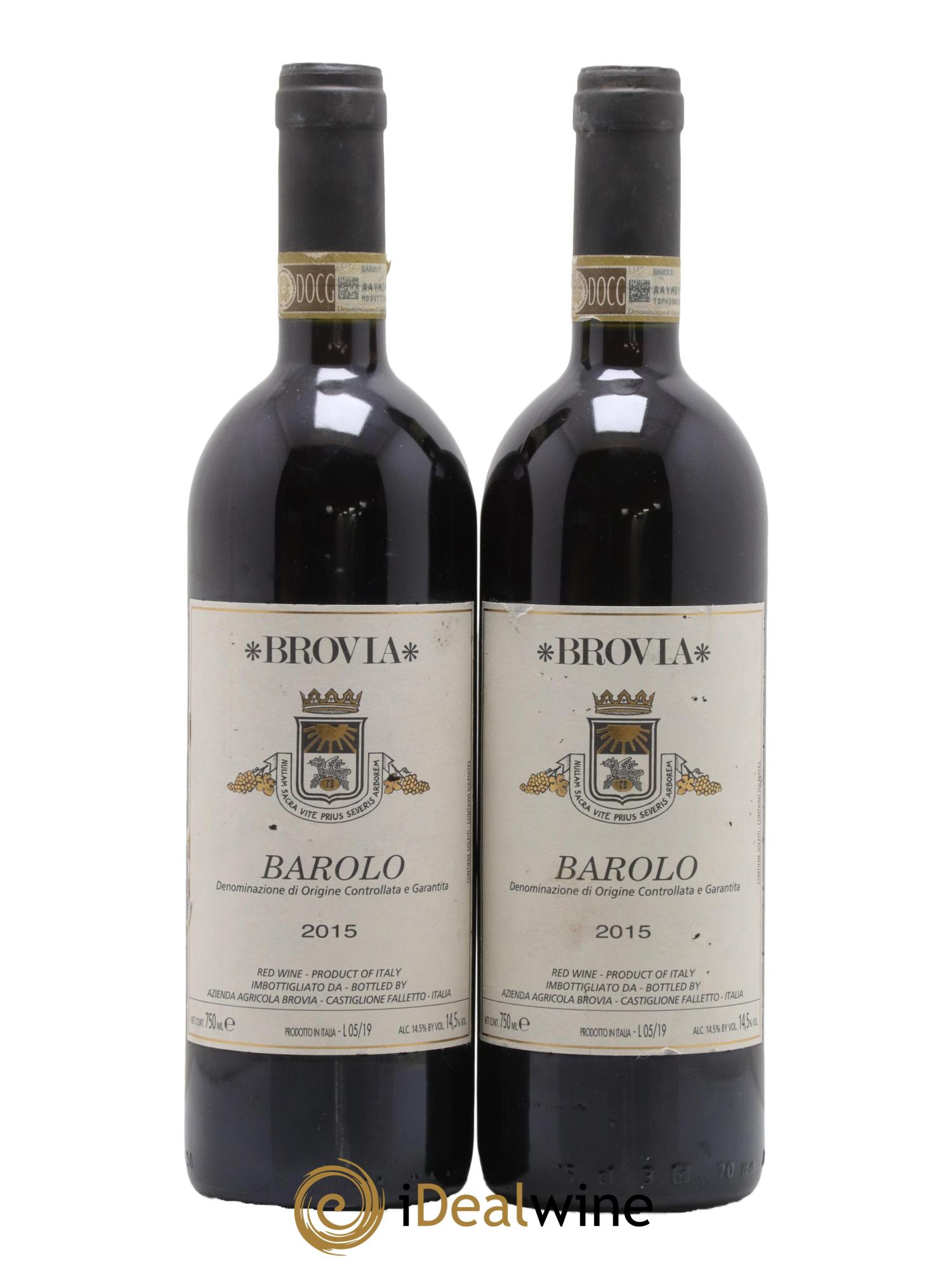 Barolo DOCG Brovia 2015 - Lotto di 2 bottiglie - 0